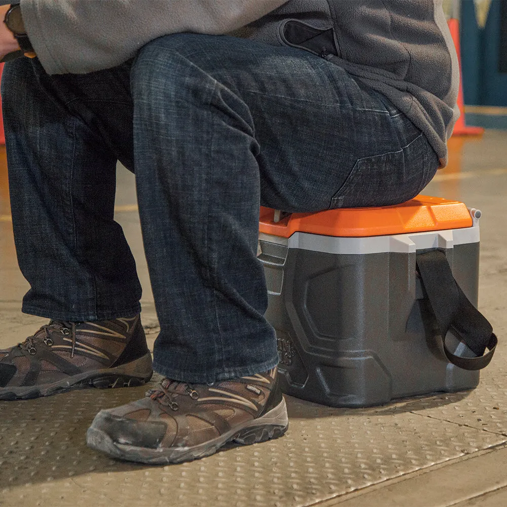 Klein Tools 55600 Lunch Box / Cooler, 17 Qt Insulated Lunch Box Holds 18 Cans, Keeps Cool 30 Hours, Seats 300 Lb, Tradesman Pro Tough Box