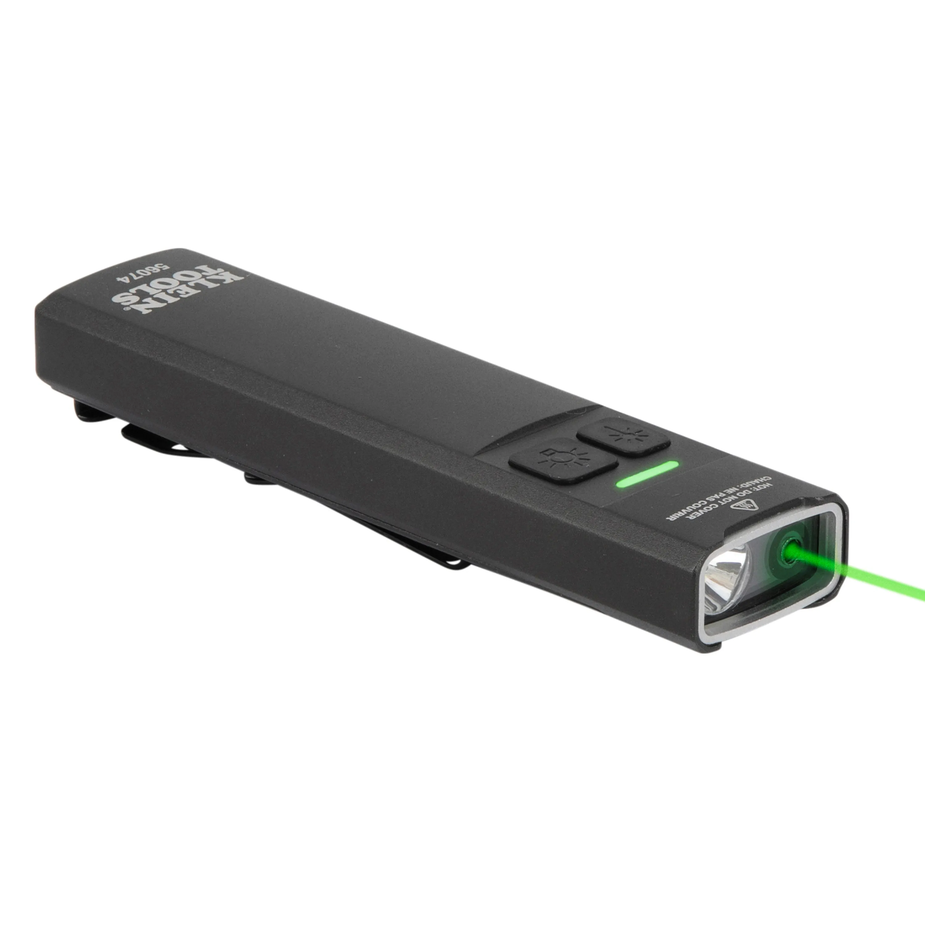 Klein Tools 56074 Slim-Profile LED Pocket Flashlight with Laser