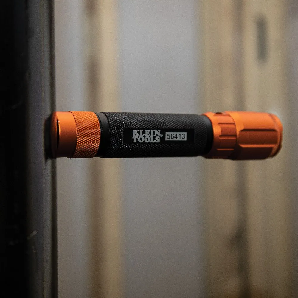 Klein Tools 56413 Rechargeable 2-Color LED Flashlight with Holster