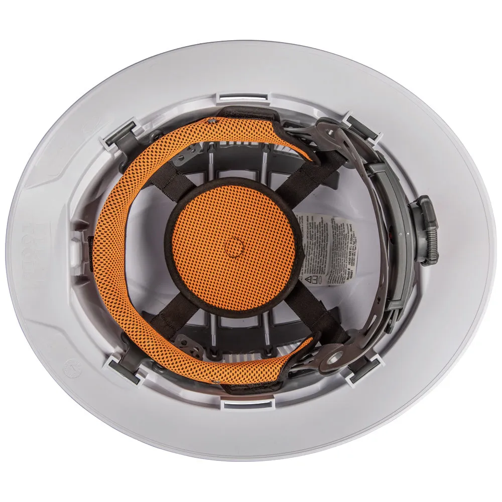 Klein Tools 60407 Hard Hat, Vented, Full Brim with Headlamp