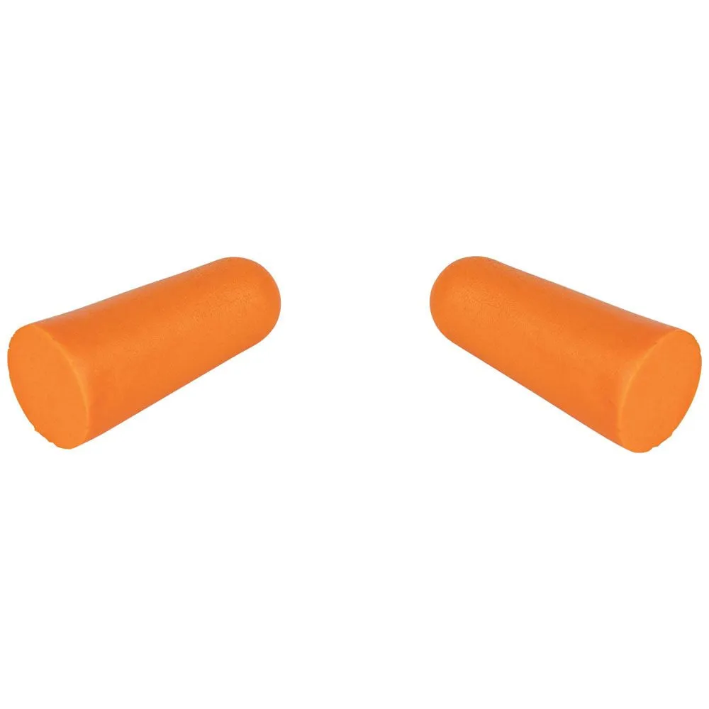 Klein Tools 6054010 Foam Earplugs, 33dB Noise Reduction Rating, Soft Disposable Foam Design, Latex Free, Resealable Pouch, Orange, 10-Pair