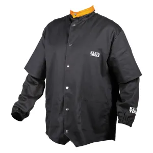 Klein Tools 60789 Flame-Resistant Welding Jacket with Removable Welding Sleeves, XL