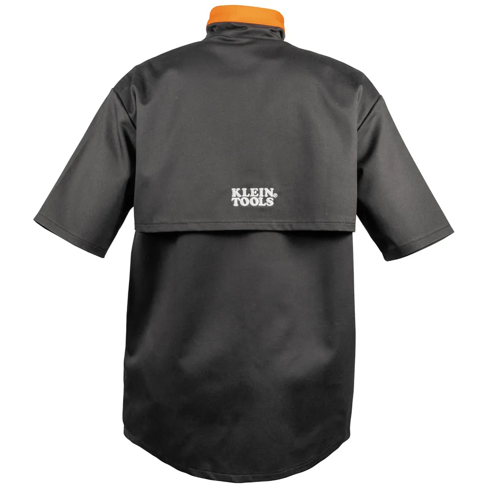 Klein Tools 60789 Flame-Resistant Welding Jacket with Removable Welding Sleeves, XL