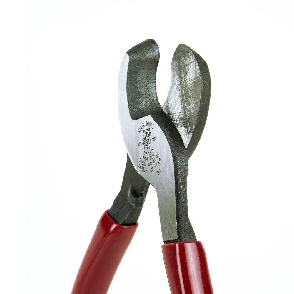 Klein Tools 63050 Cable Cutter, High Leverage Coaxial Cable Cutter for Aluminum, Copper, Communications Cable