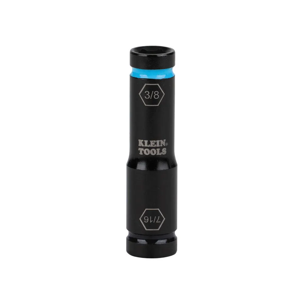 Klein Tools 66077 Flip Impact Socket, 7/16 and 3/8-Inch