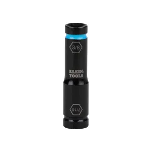 Klein Tools 66077 Flip Impact Socket, 7/16 and 3/8-Inch