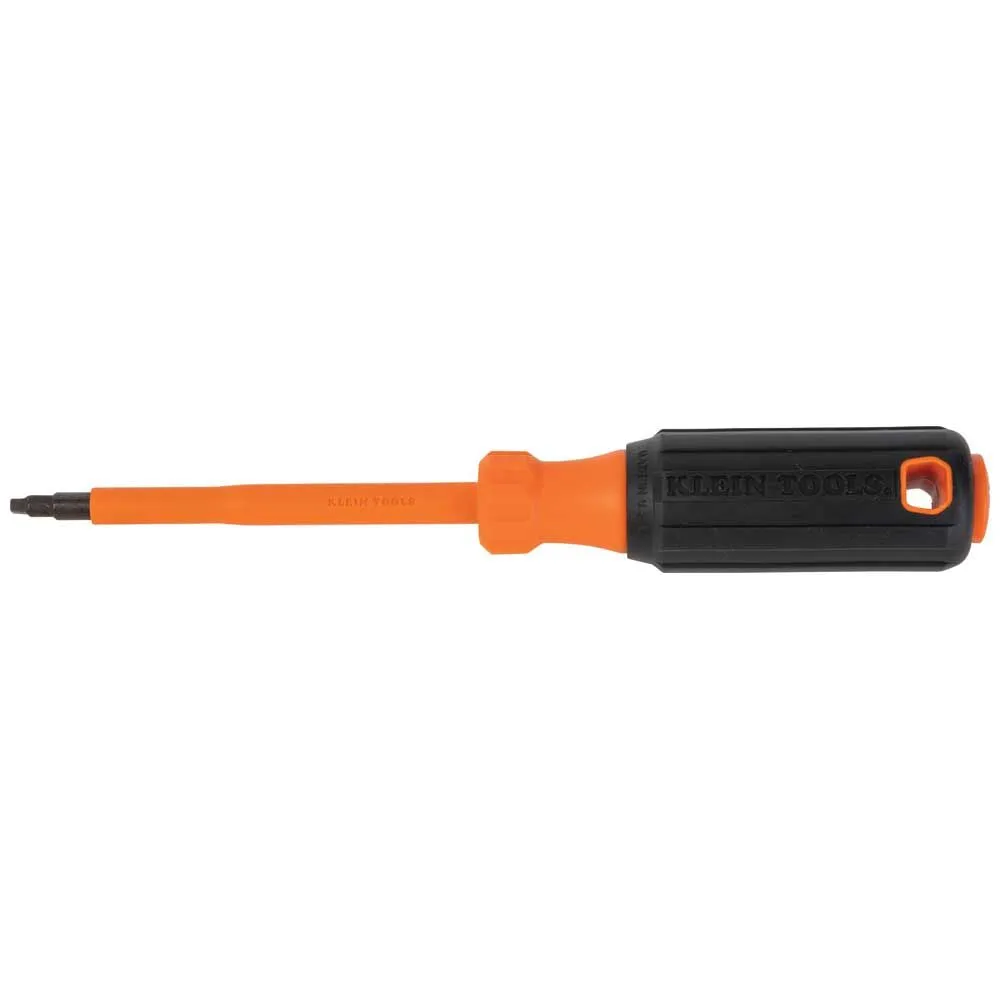 Klein Tools 6834INS Insulated Screwdriver, #2 Phillips Tip, 4-Inch Round Shank