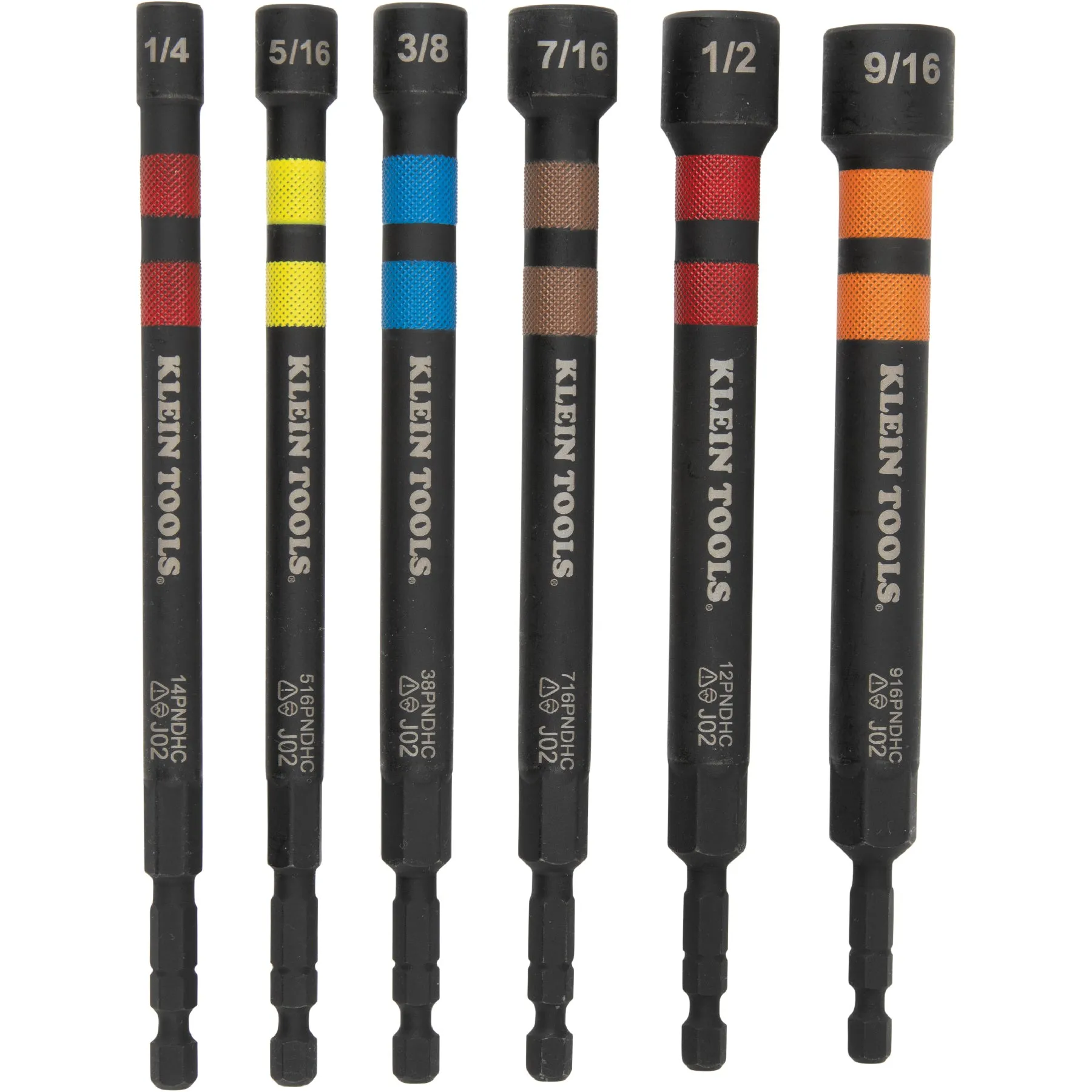 Klein Tools 80182 6-in-1 Nut Driver Set with Zipper Bag