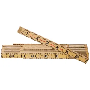Klein Tools 901-6 Wood Folding Rule, Outside Reading