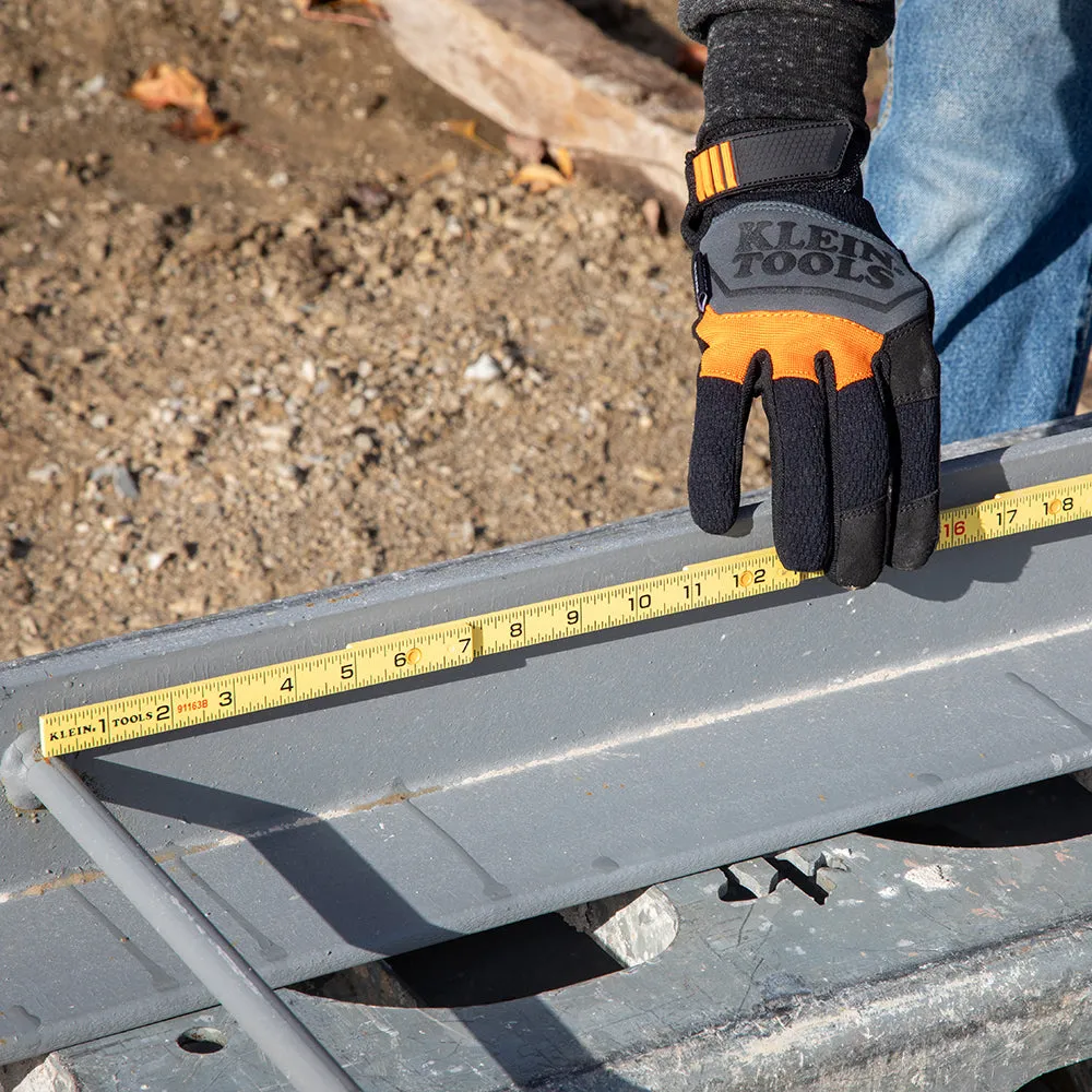 Klein Tools 91163B Fiberglass Folding Rule, Outside Reading, Brick Scale