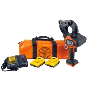 Klein Tools BAT20GD10 Battery-Operated Cu/Al Closed-Jaw Cutter, 2 Ah