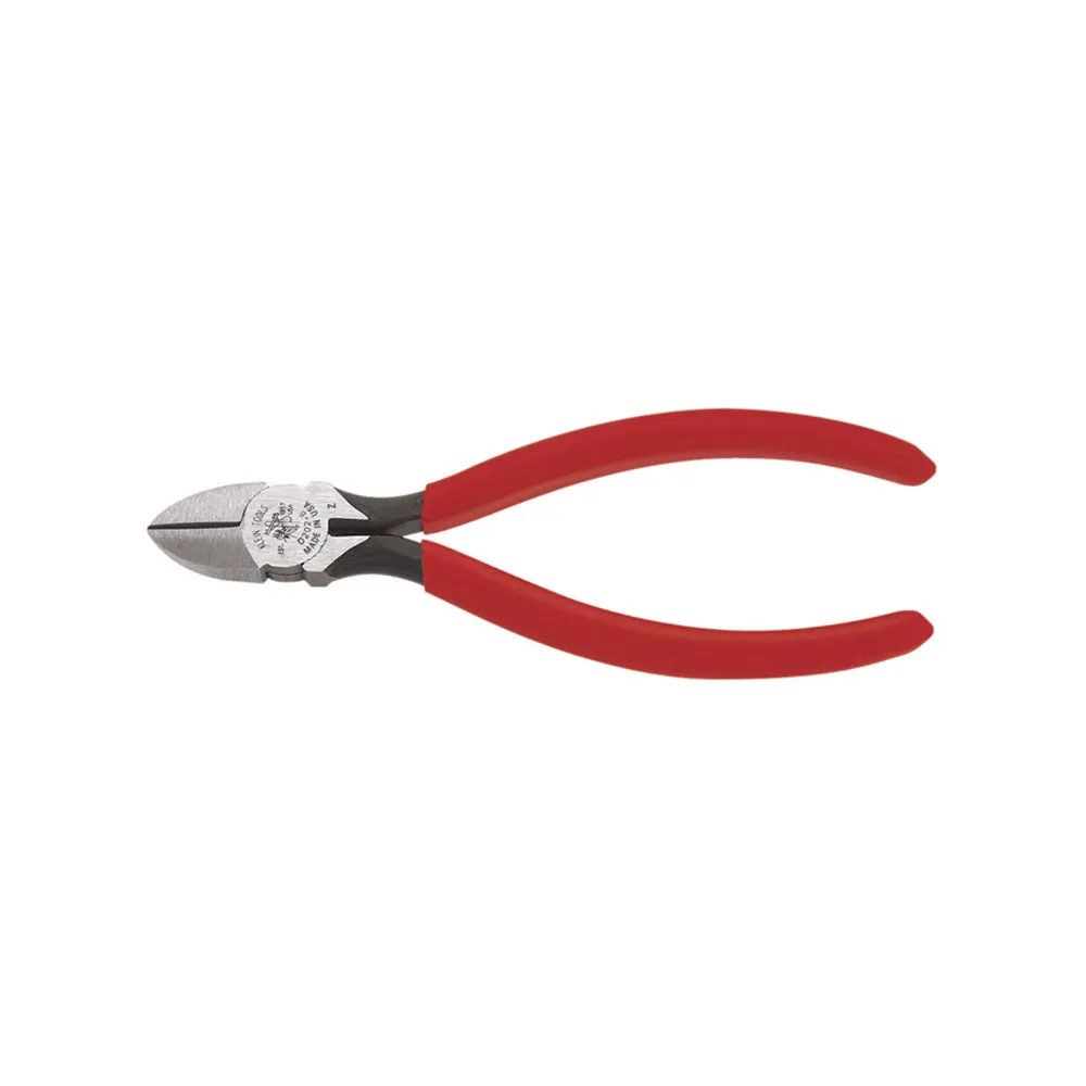 Klein Tools D202-6C Diagonal-Cutting Pliers, Tapered Nose, Spring-Loaded, 6"