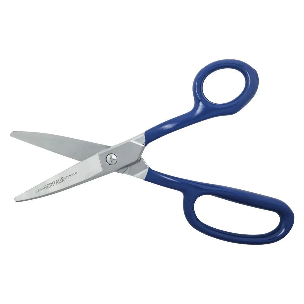 Klein Tools G718LRCB HD Carpet Shear w/ Ring, Curved, Blunt, 9"