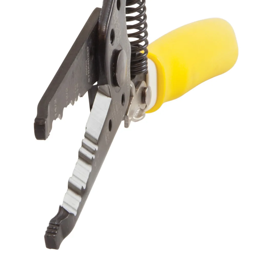 Klein Tools K1412 Wire Cutter and Wire Stripper, Cuts Solid Copper Wire, Strips 12 and 14 AWG Solid Wire