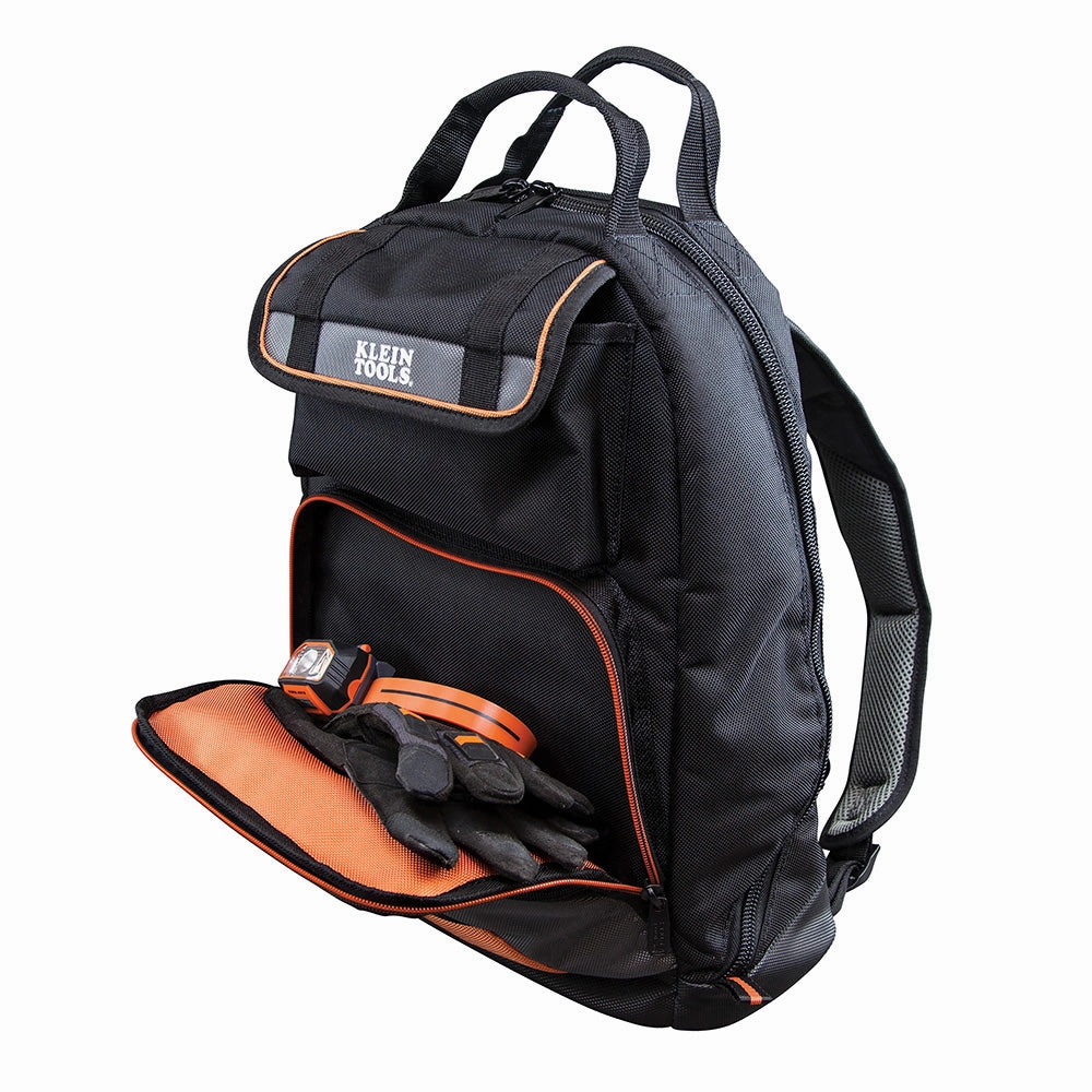Klein Tools 55475 Tradesman Pro Backpack, Electrician Tool Bag, 35 Pockets for Hand Tools and Gear