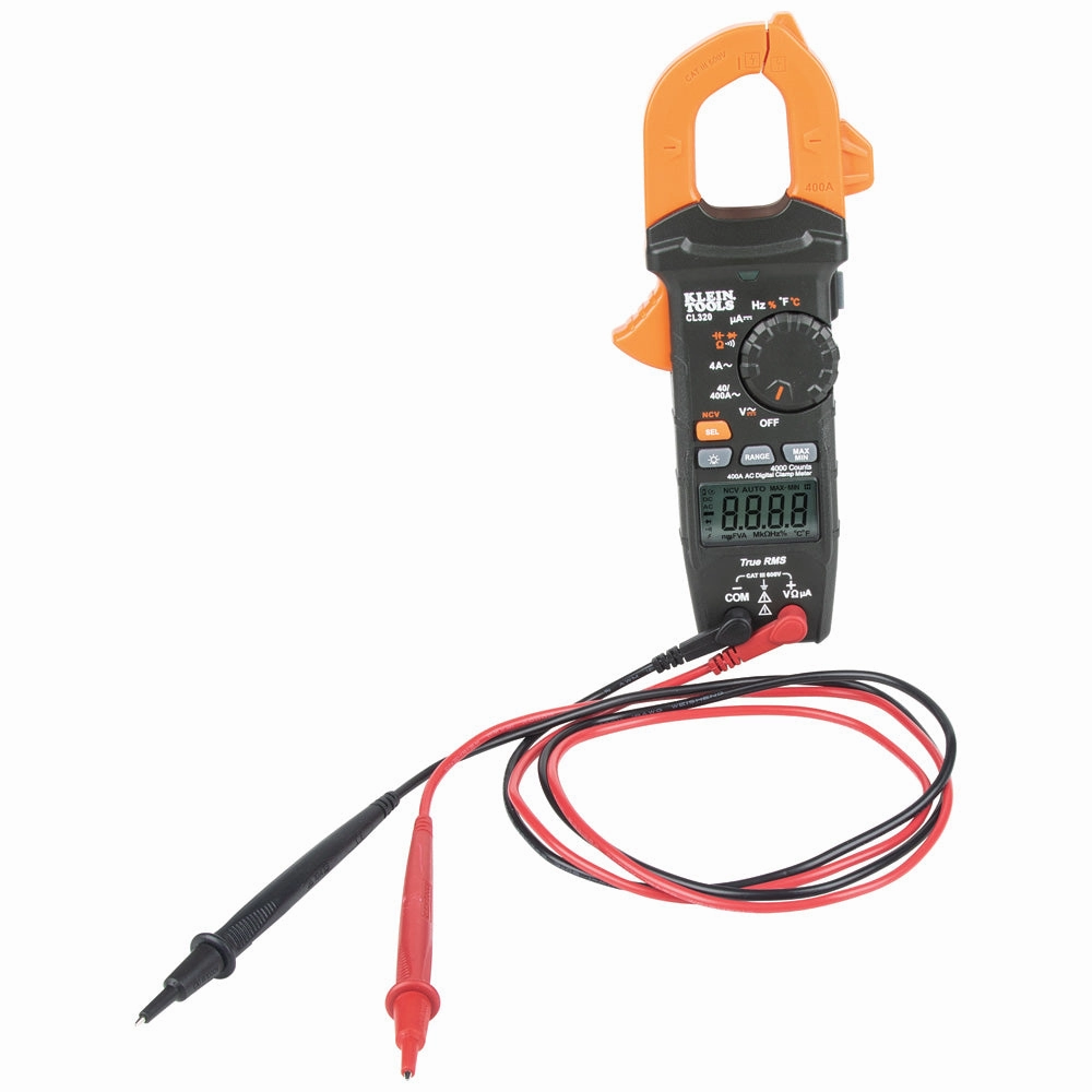 Klein Tools CL320 HVAC Digital Clamp Meter, AC Auto-Ranging 400 Amp
