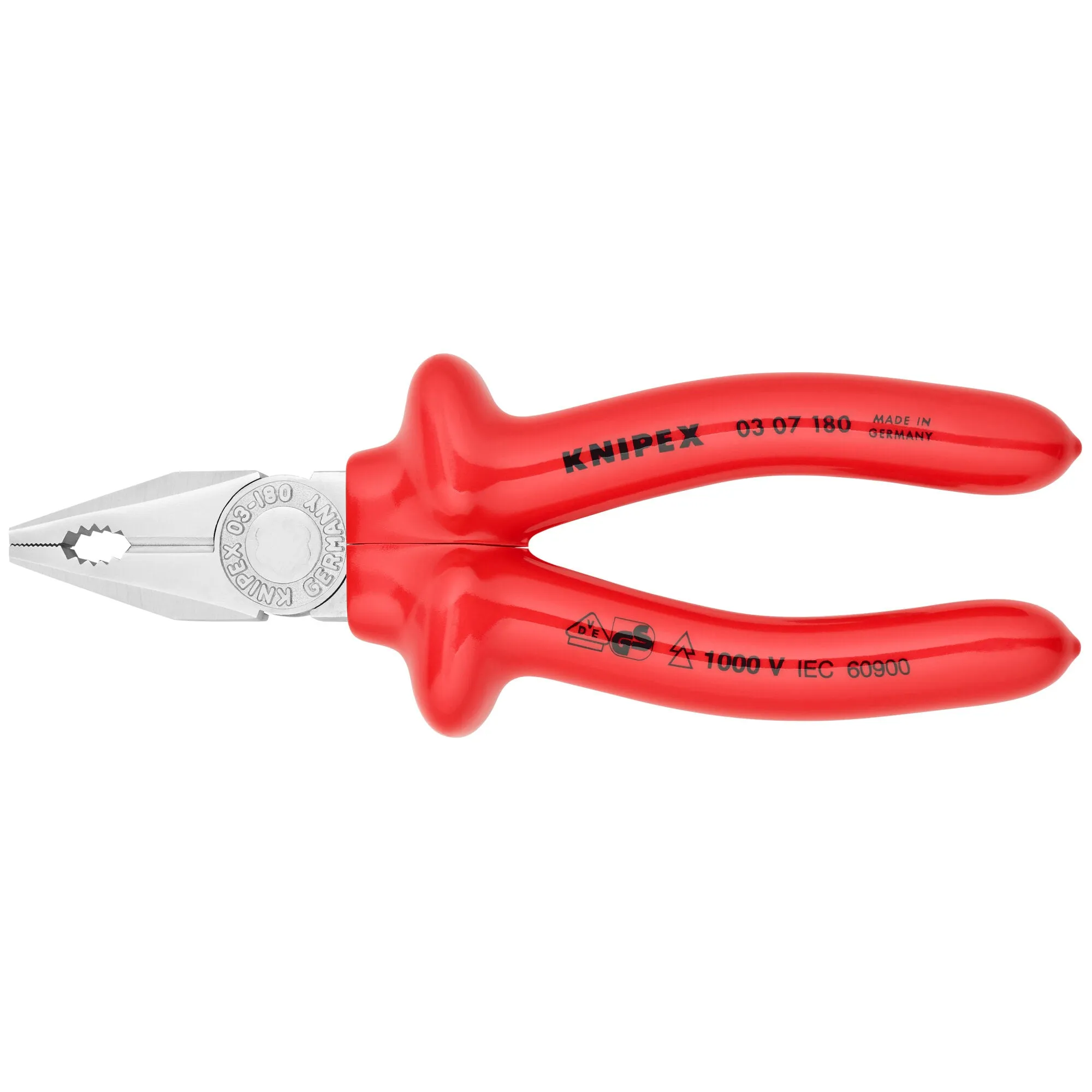 Knipex 03 07 180 7 1/4" Combination Pliers-1000V Insulated