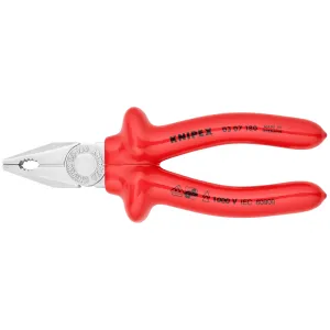 Knipex 03 07 180 7 1/4" Combination Pliers-1000V Insulated