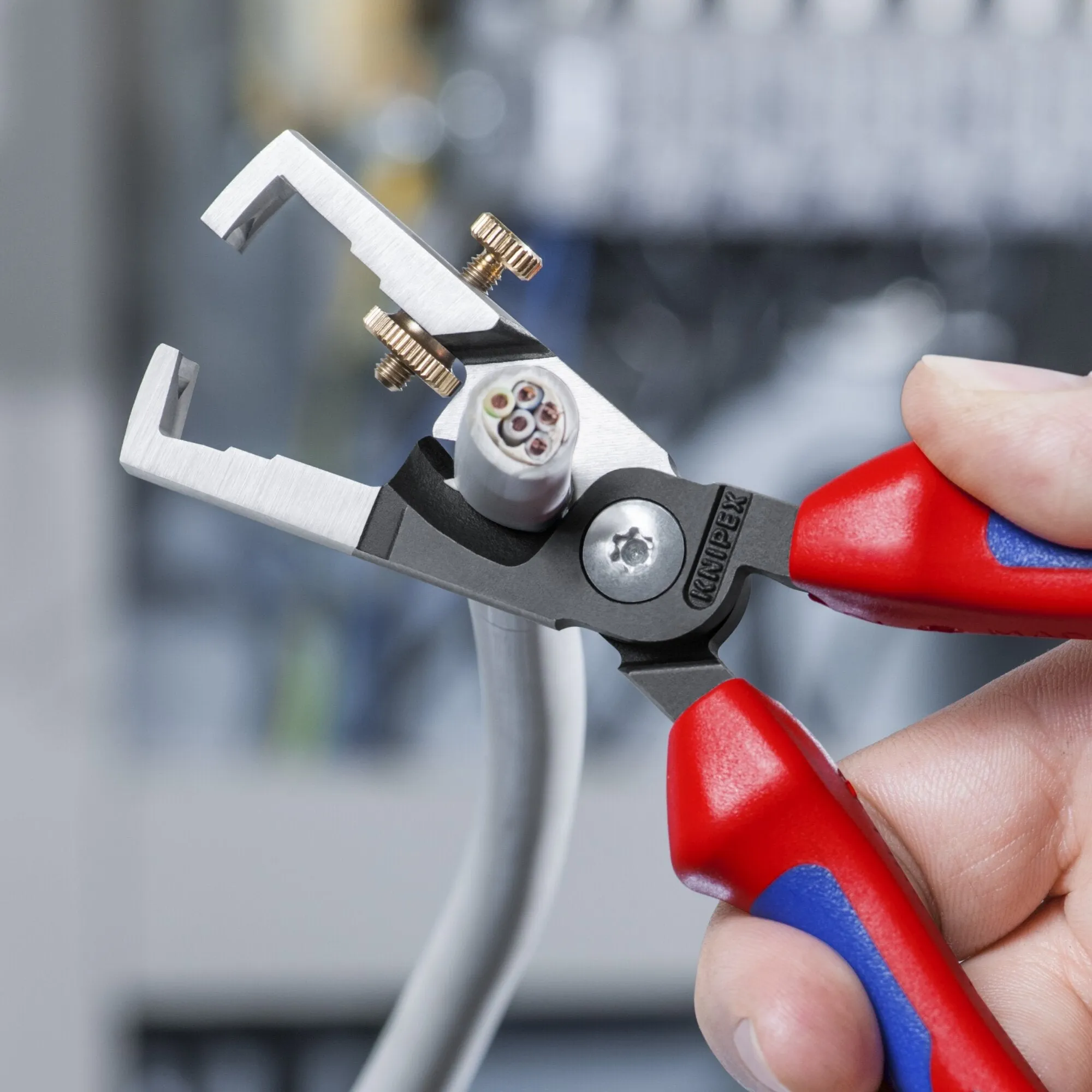Knipex 13 62 180 7 1/4" Strix Insulation Strippers with Cable Shears