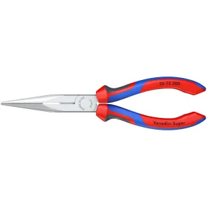 Knipex 26 15 200 KnipeXtend Long Nose Pliers with Cutter", 8"