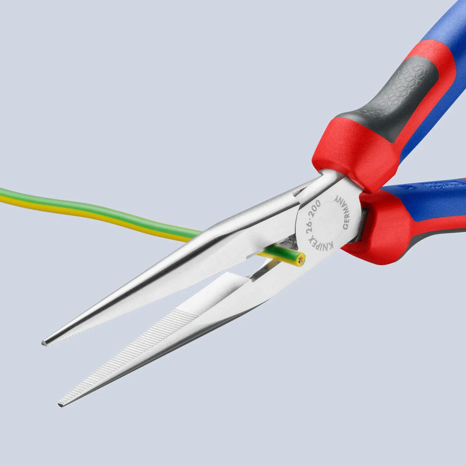 Knipex 26 15 200 KnipeXtend Long Nose Pliers with Cutter", 8"