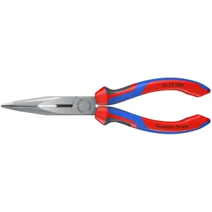 Knipex 26 22 200 KnipeXtend Long Nose 40 Angled Pliers with Cutter, 8"