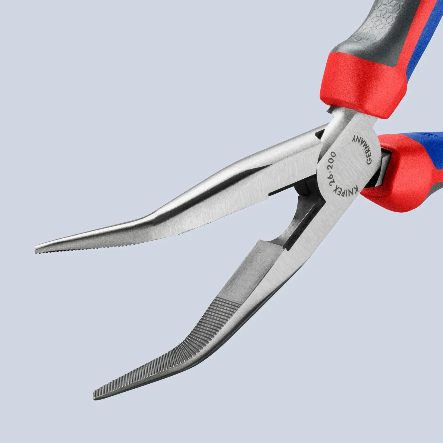 Knipex 26 22 200 KnipeXtend Long Nose 40 Angled Pliers with Cutter, 8"