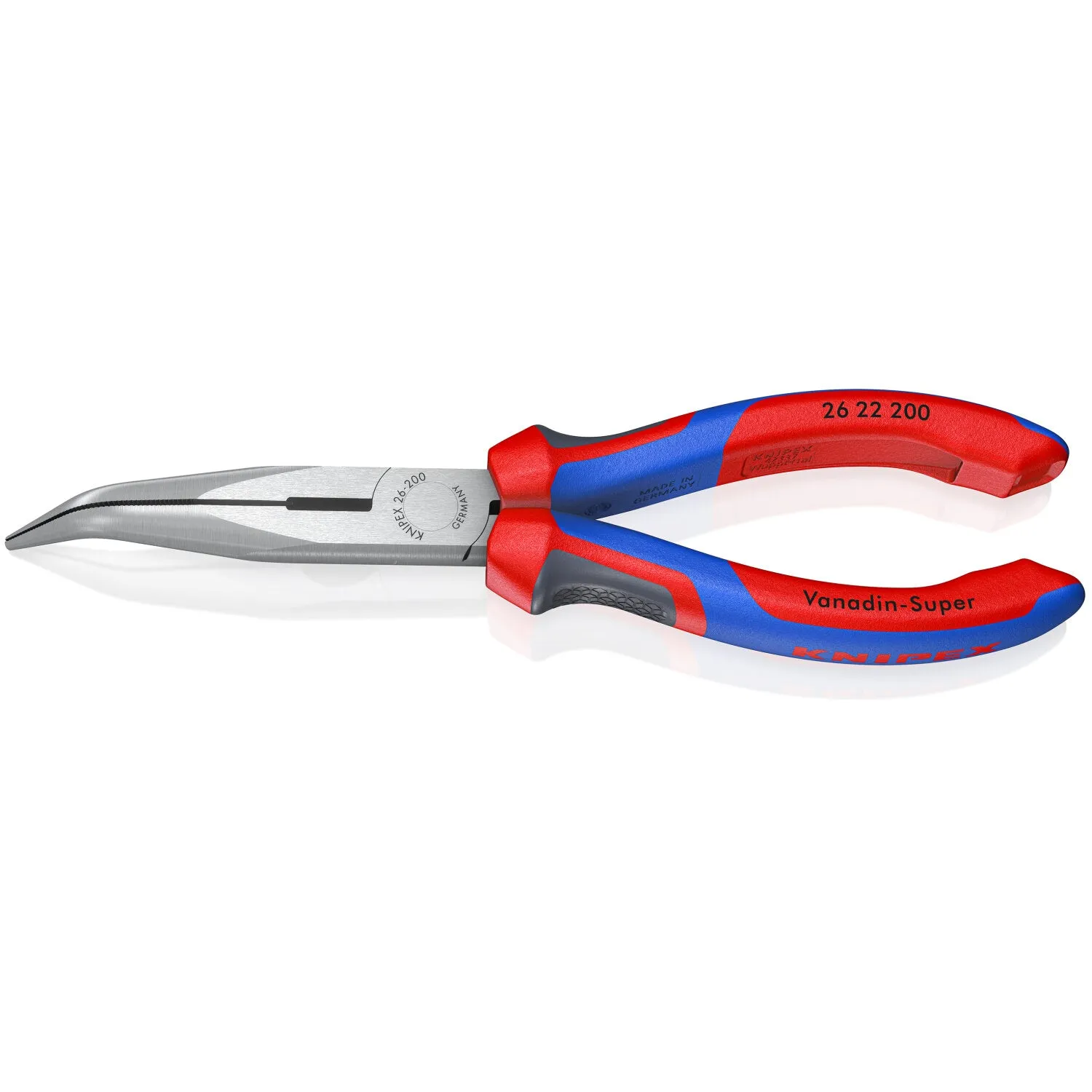 Knipex 26 22 200 KnipeXtend Long Nose 40 Angled Pliers with Cutter, 8"