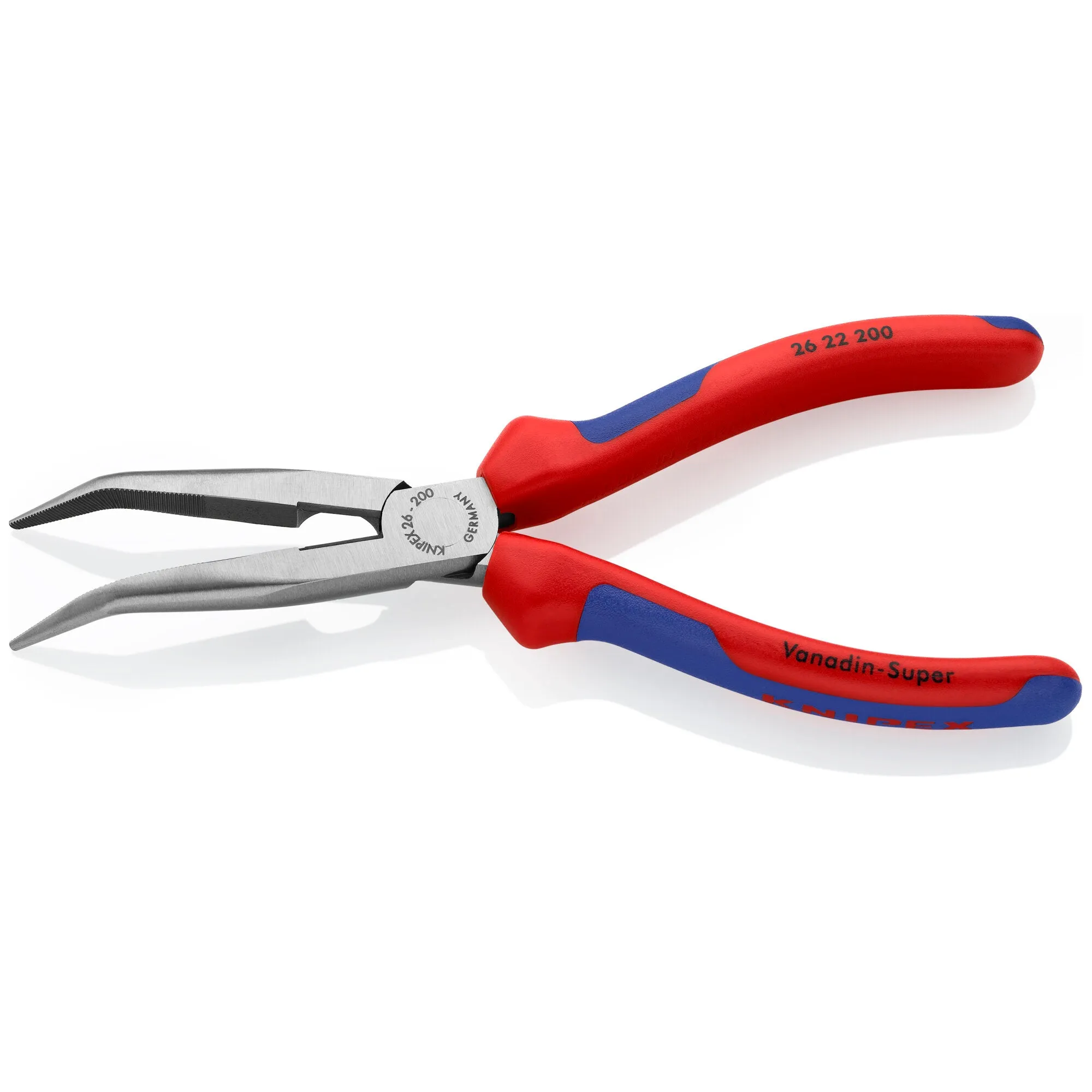 Knipex 26 22 200 SBA KnipeXtend Long Nose 40 Angled Pliers with Cutter, 8"