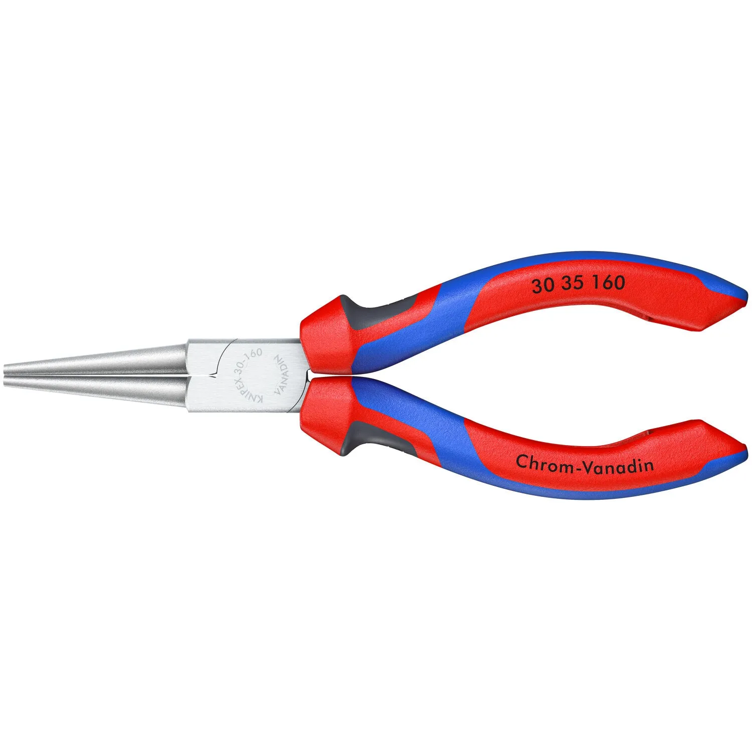 Knipex 30 35 160 KnipeXtend Long Nose Pliers - Round Tips, 6 1/4"