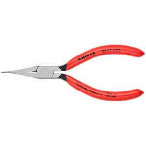 Knipex 32 21 135 5 1/4" Long Nose Relay Adjusting Pliers-Flat Tips