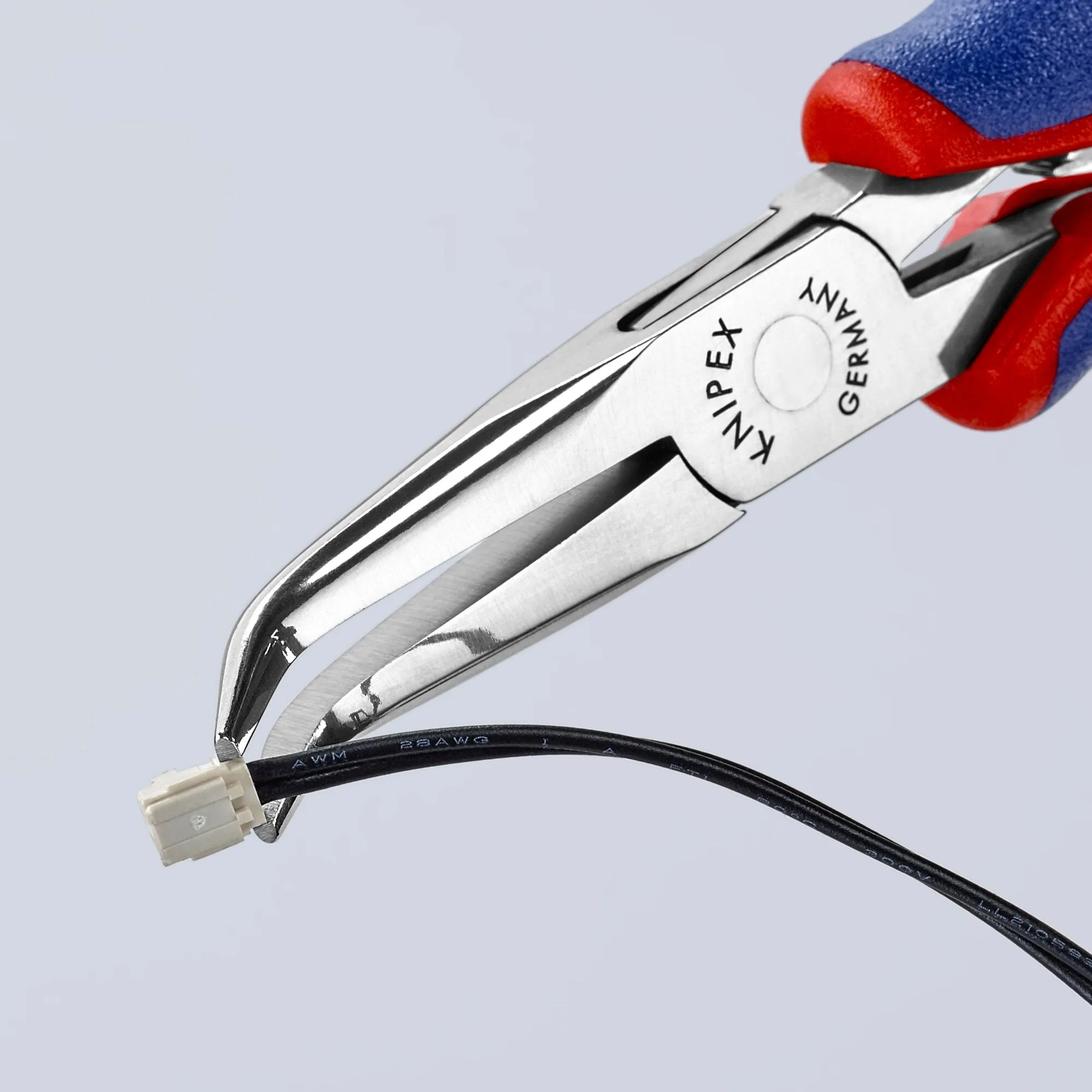 Knipex 35 82 145 5 3/4" Electronics 45 Angled Pliers-Half Round Tips