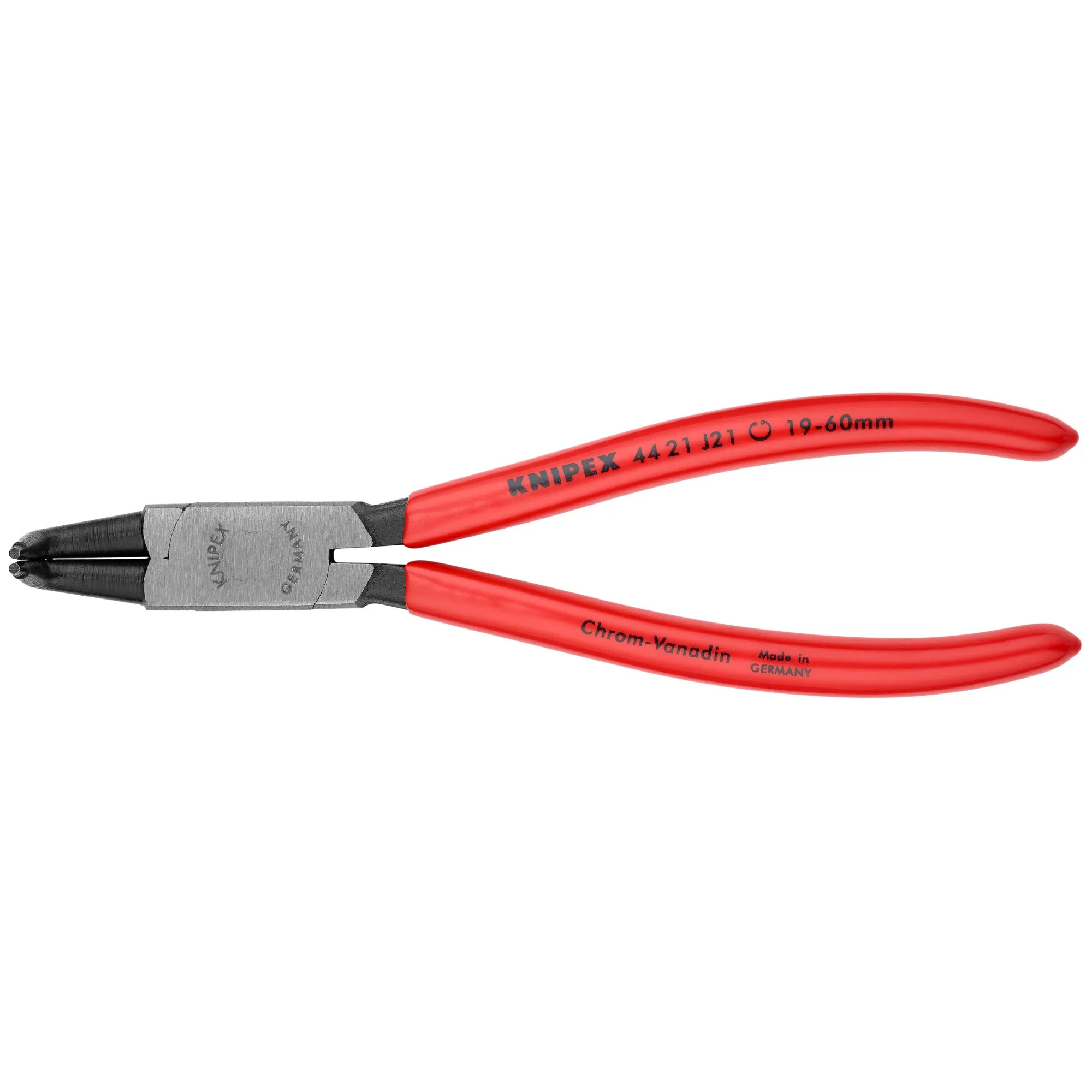 Knipex 44 21 J21 SBA 6 3/4" Internal 90 Angled Snap Ring Pliers-Forged Tips