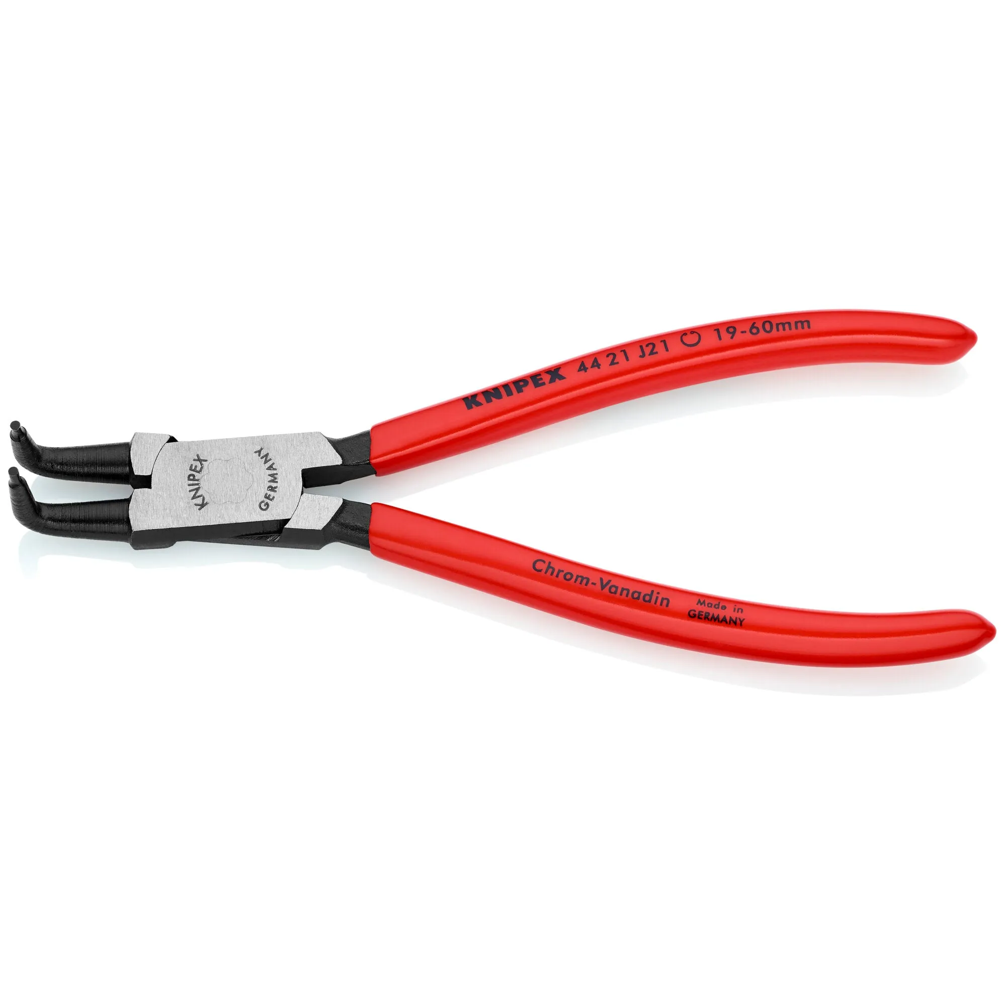Knipex 44 21 J21 SBA 6 3/4" Internal 90 Angled Snap Ring Pliers-Forged Tips