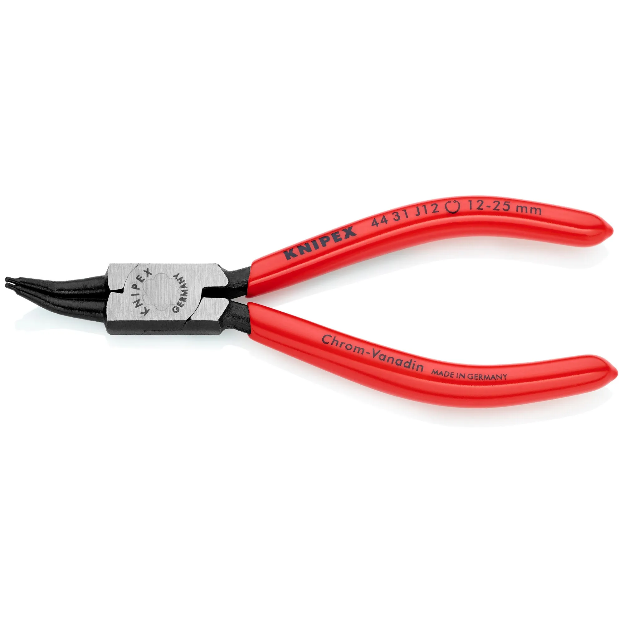 Knipex 44 31 J12 5 1/2" Internal 45 Angled Snap Ring Pliers-Forged Tips