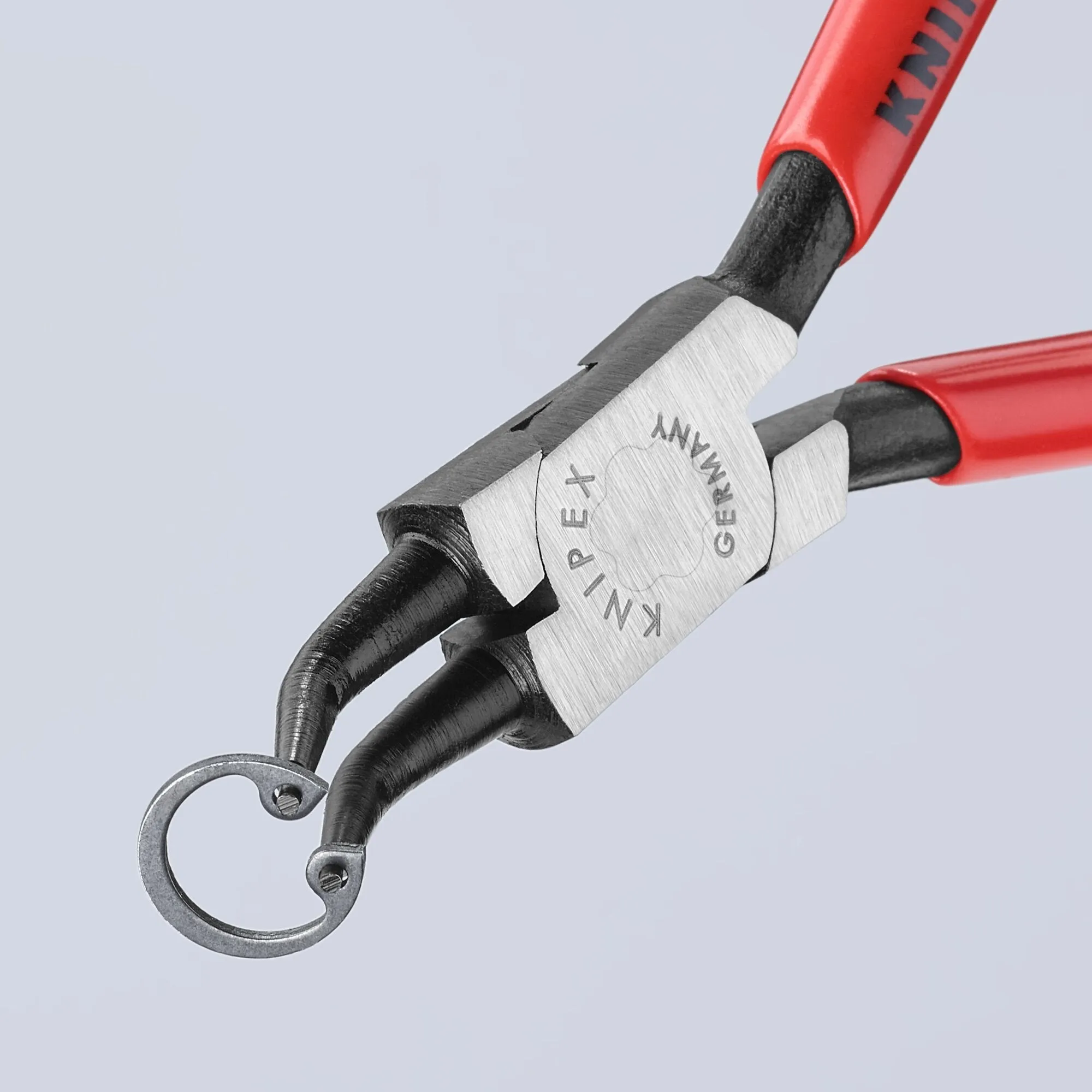 Knipex 44 31 J12 5 1/2" Internal 45 Angled Snap Ring Pliers-Forged Tips