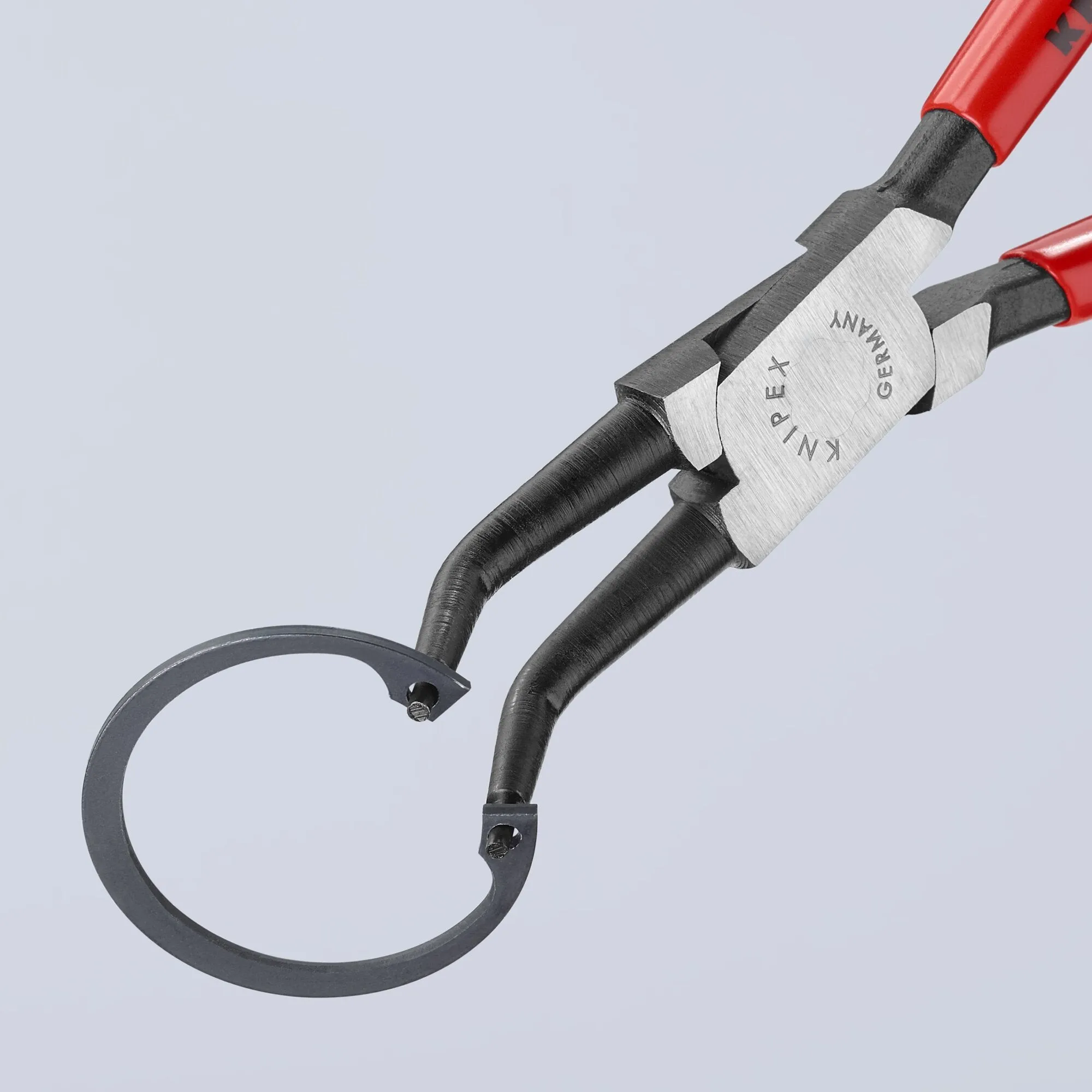 Knipex 44 31 J32 9" Internal 45 Angled Snap Ring Pliers-Forged Tips