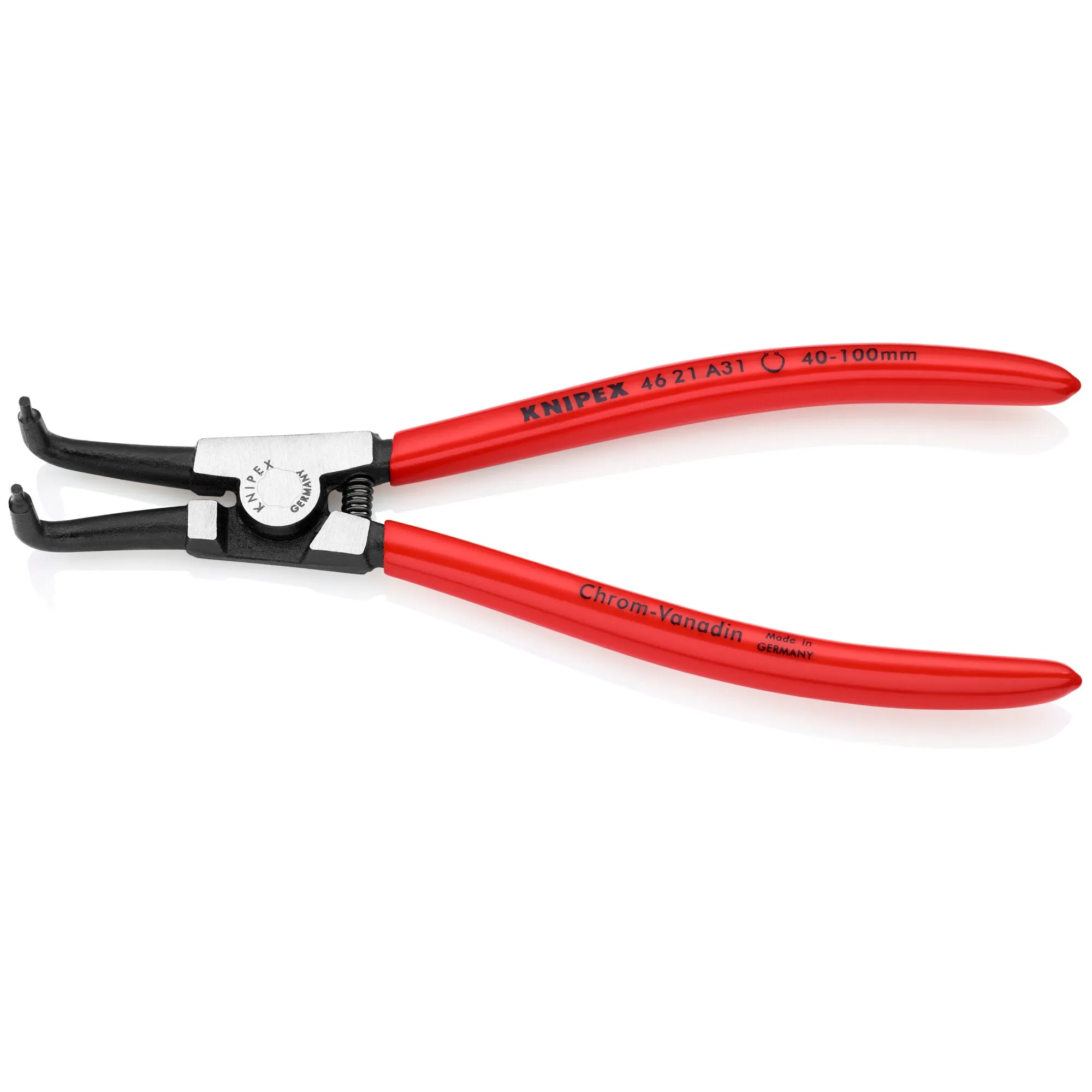 Knipex 46 21 A31 8" External 90 Angled Snap Ring Pliers-Forged Tips