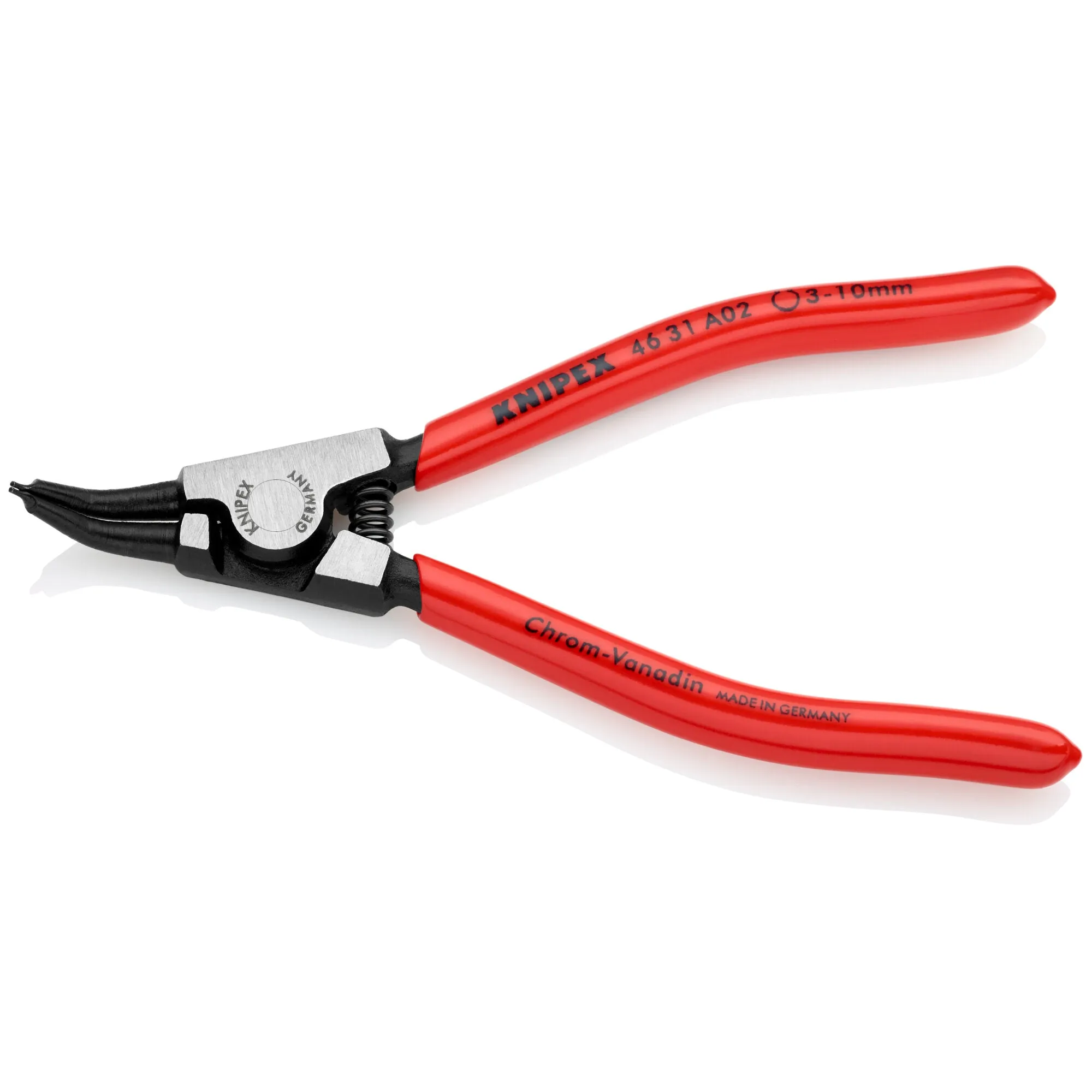 Knipex 46 31 A02 5 1/2" External 45 Angled Snap Ring Pliers-Forged Tips