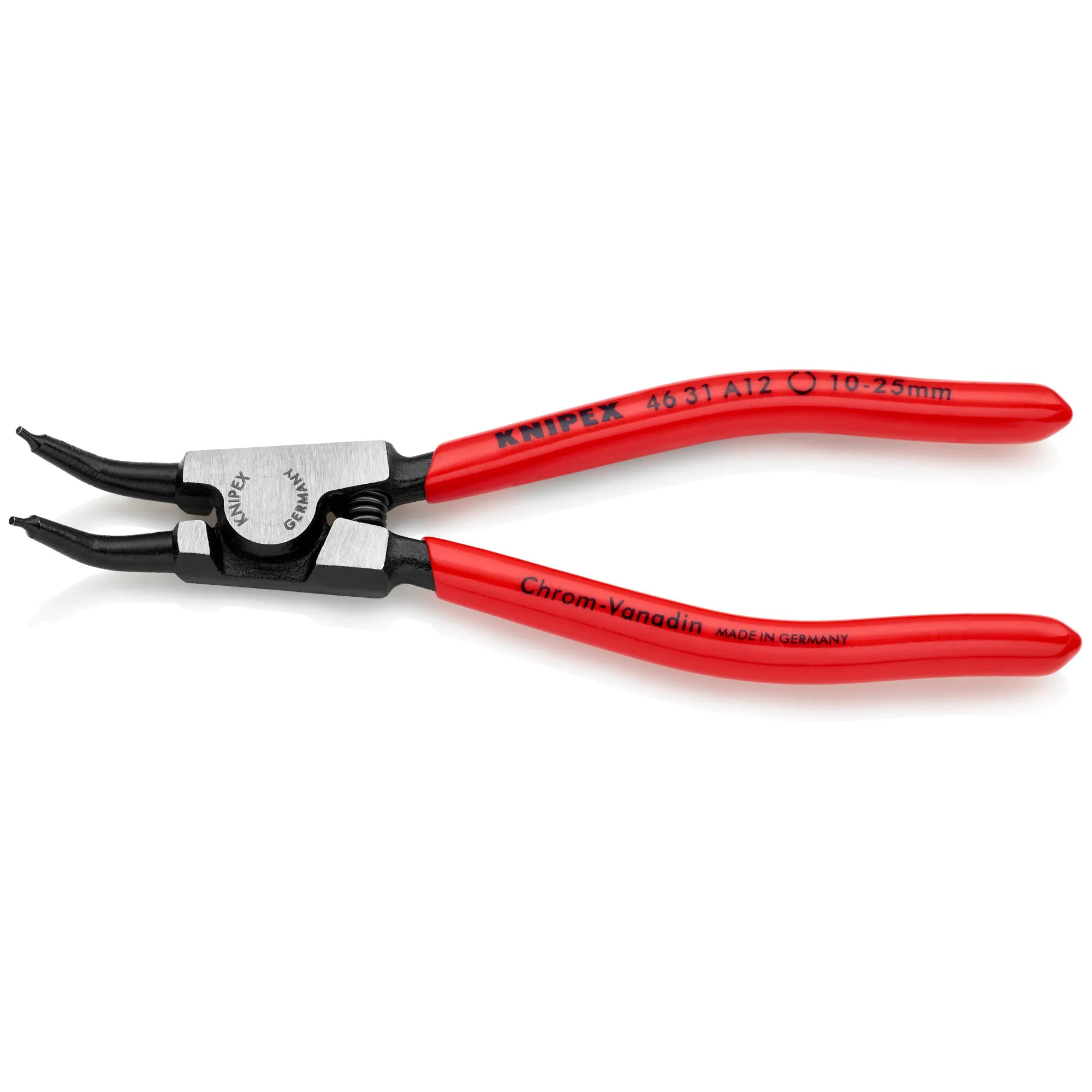 Knipex 46 31 A12 5 1/2" External 45 Angled Snap Ring Pliers-Forged Tips