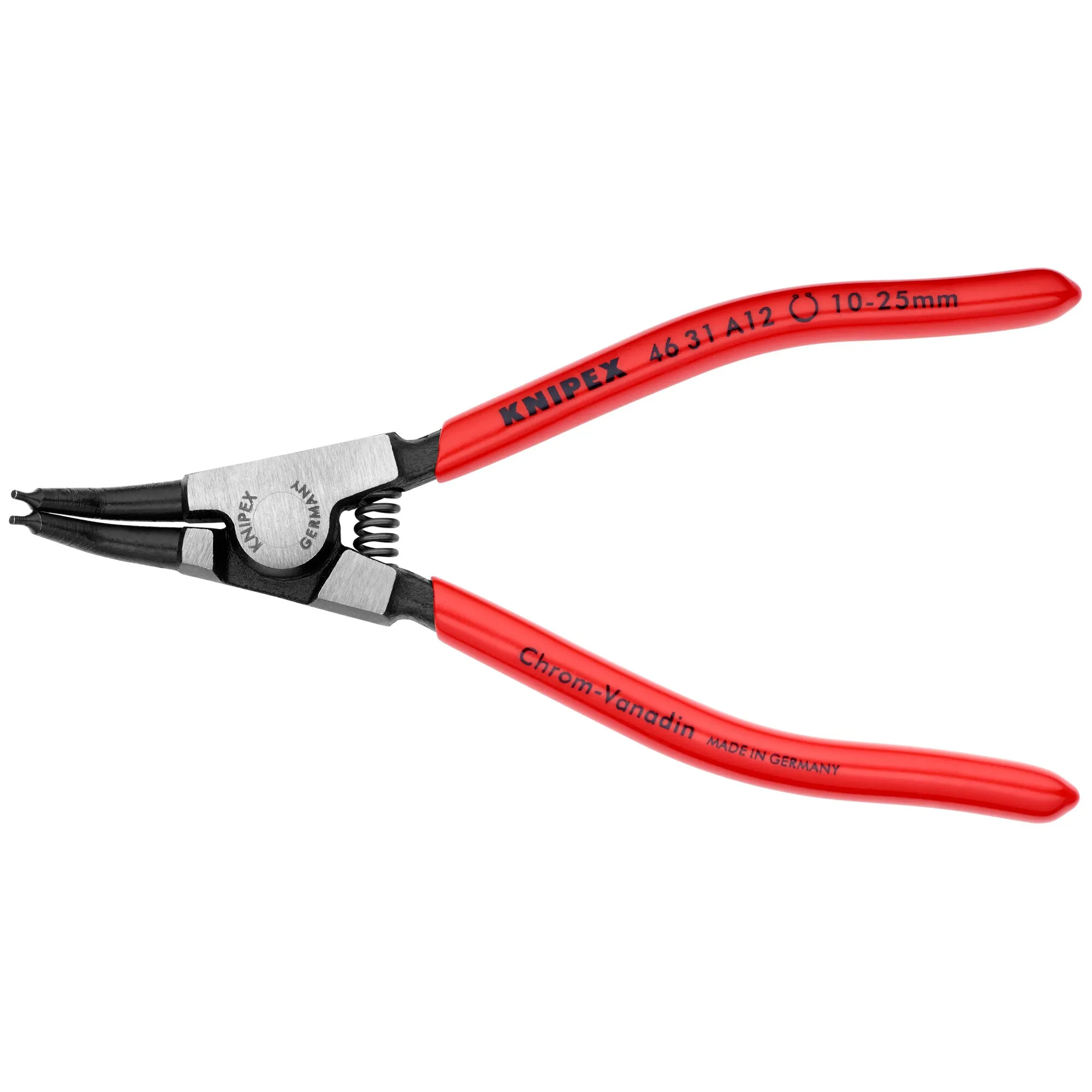 Knipex 46 31 A12 5 1/2" External 45 Angled Snap Ring Pliers-Forged Tips