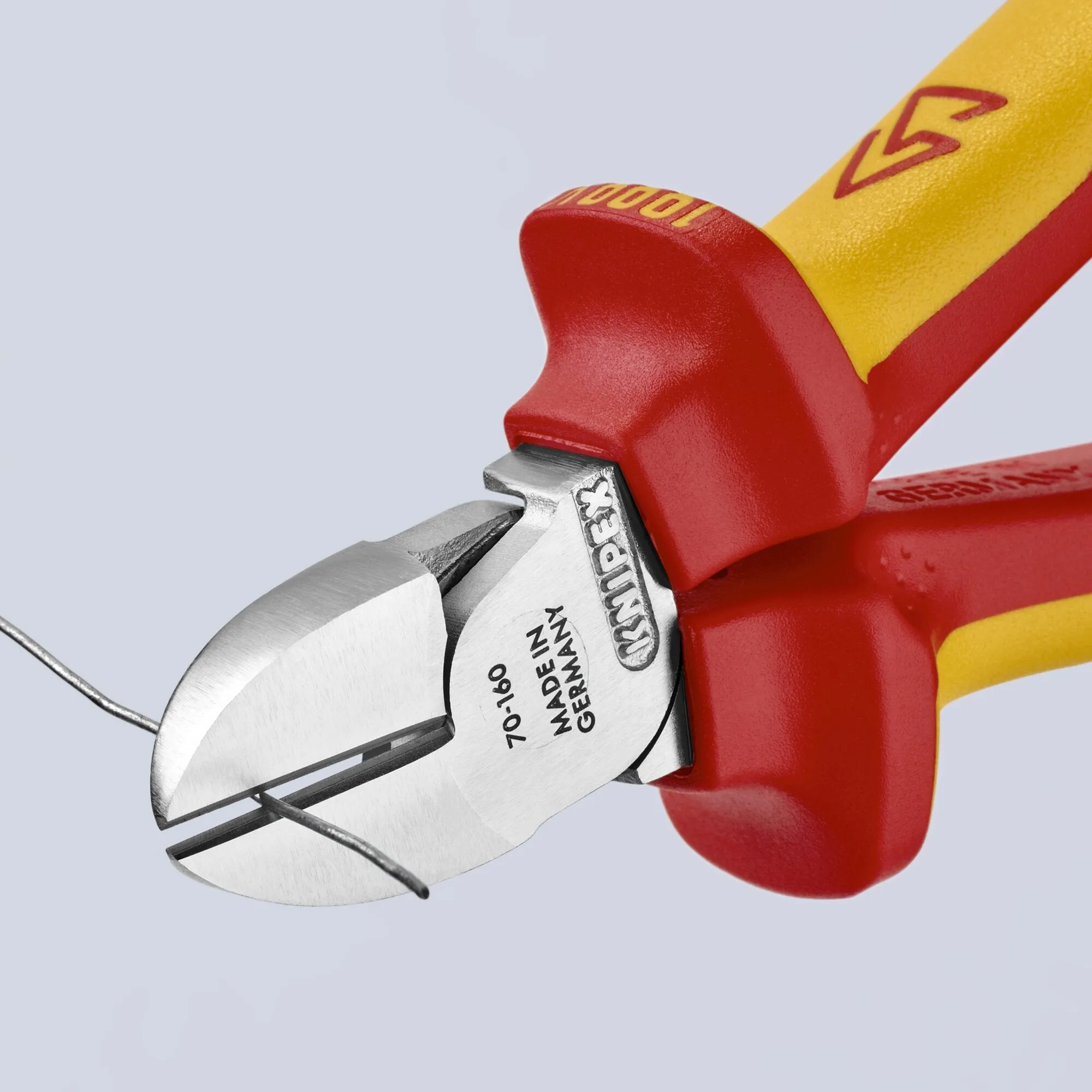 Knipex 70 06 160 T 6 1/4" Diagonal Cutters-1000V Insulated-Tethered Attachment