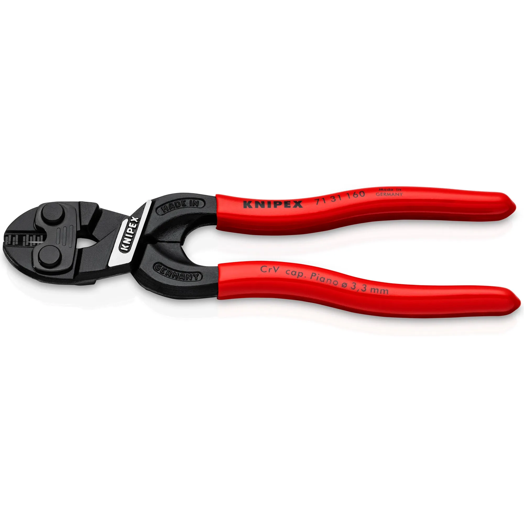 Knipex 71 31 160 6 1/4" CoBolt S Compact Bolt Cutters-Notched Blade