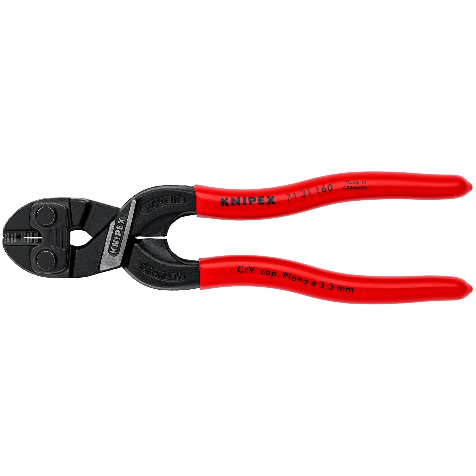 Knipex 71 31 160 6 1/4" CoBolt S Compact Bolt Cutters-Notched Blade