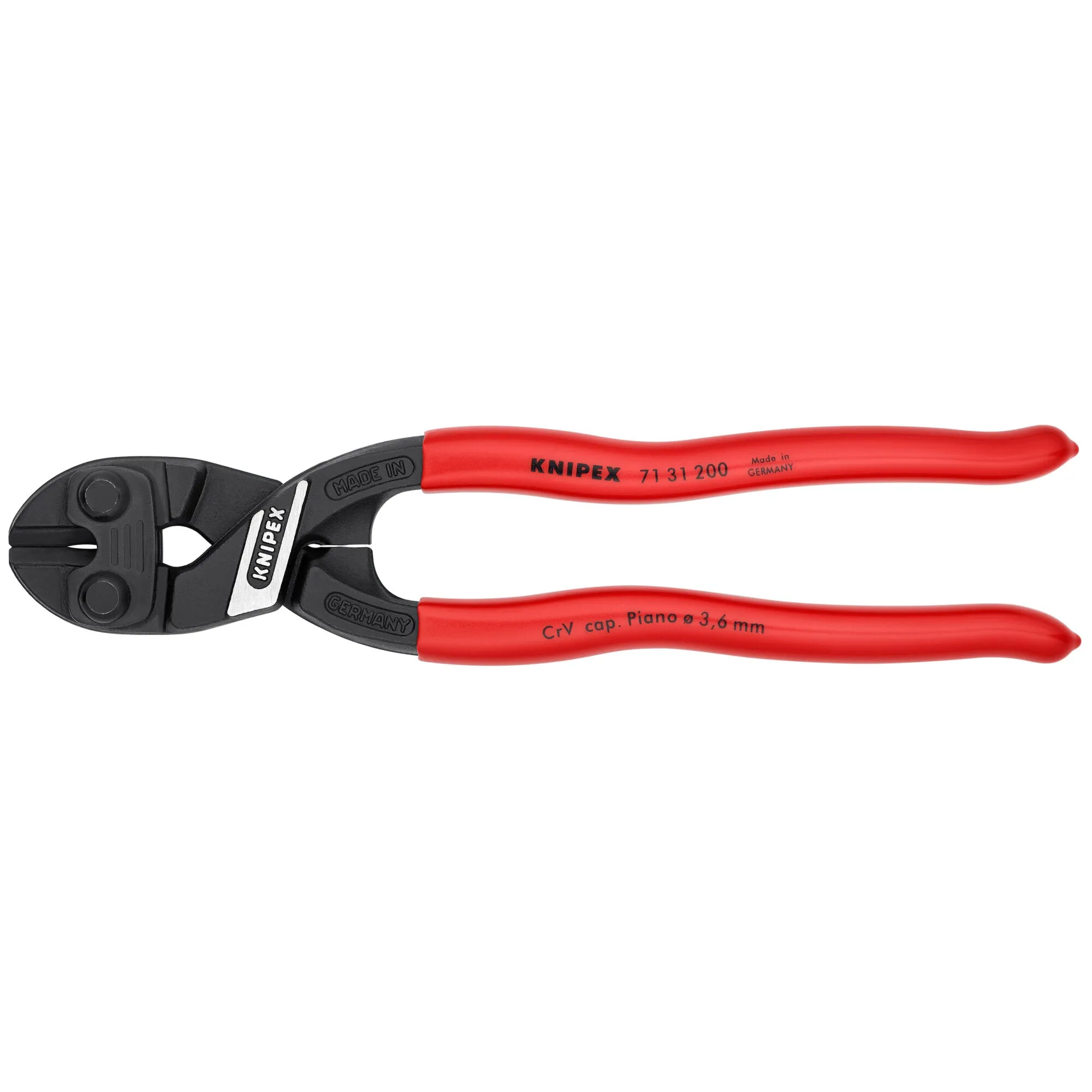 Knipex 71 31 200 8" CoBolt High Leverage Compact Bolt Cutters-Notched Blade
