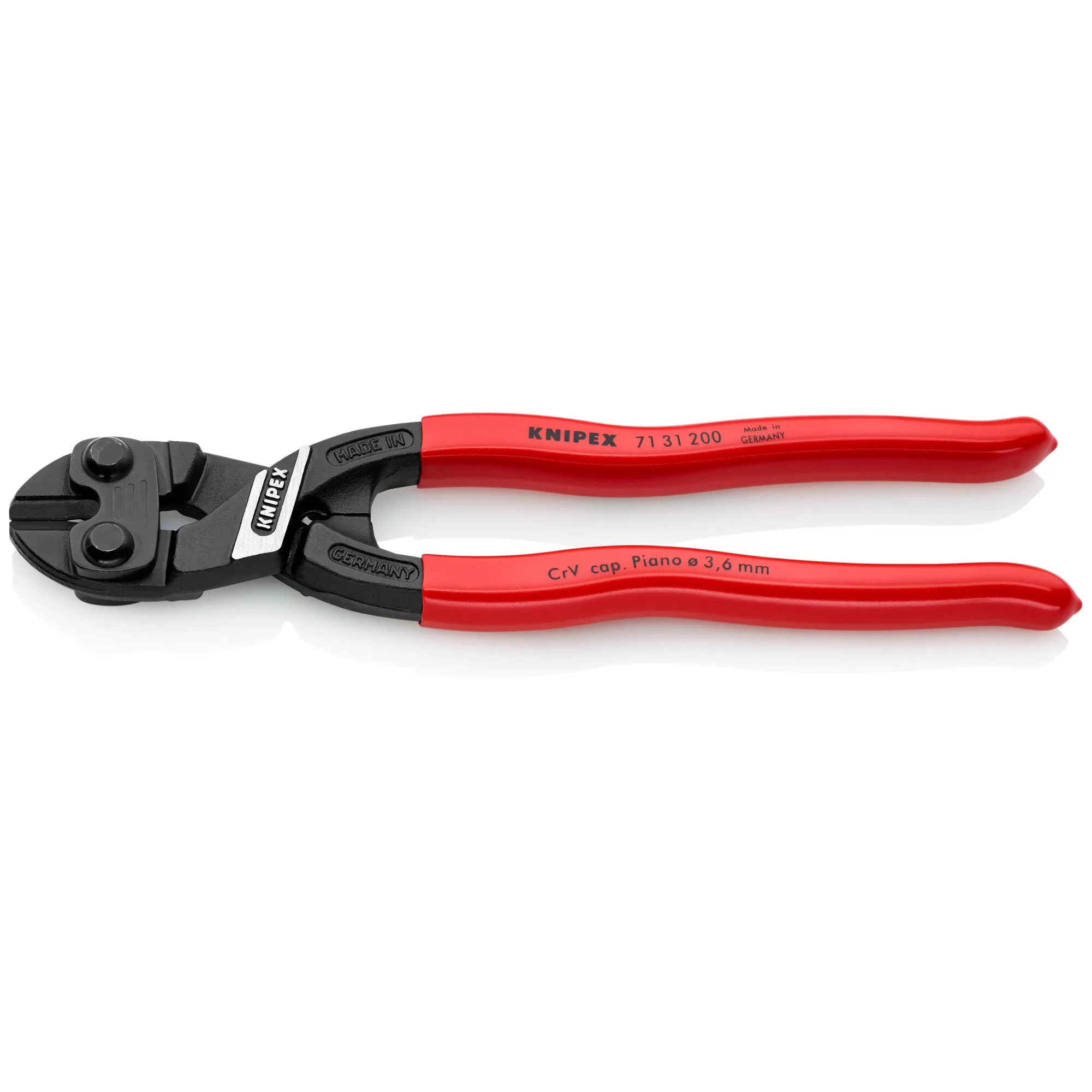 Knipex 71 31 200 8" CoBolt High Leverage Compact Bolt Cutters-Notched Blade