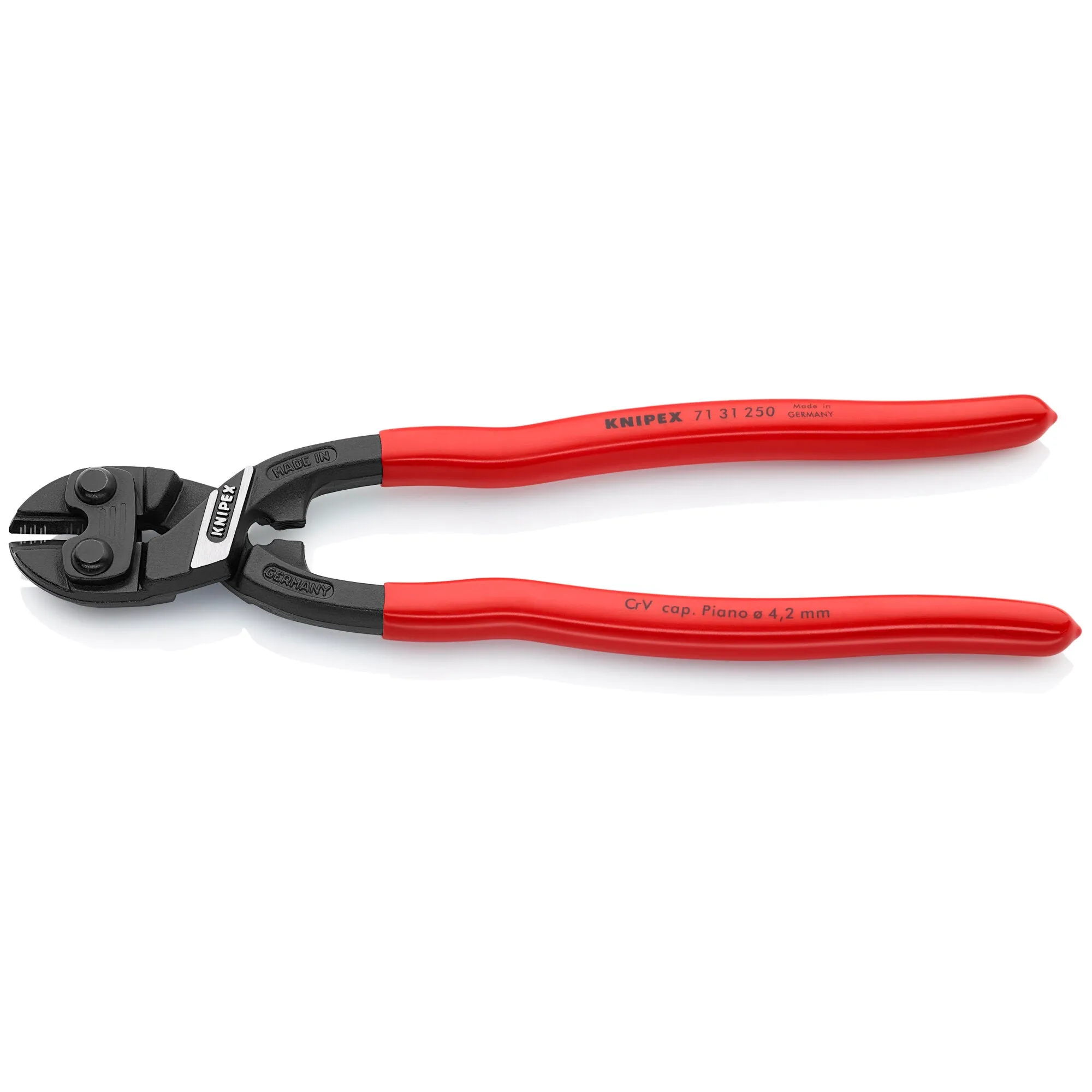 Knipex 71 31 250 10" CoBolt High Leverage XL Compact Bolt Cutters-Notched Blade