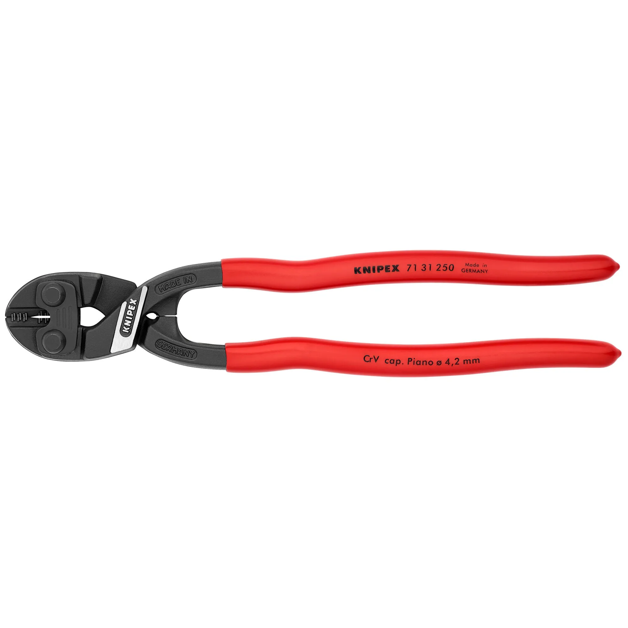 Knipex 71 31 250 10" CoBolt High Leverage XL Compact Bolt Cutters-Notched Blade
