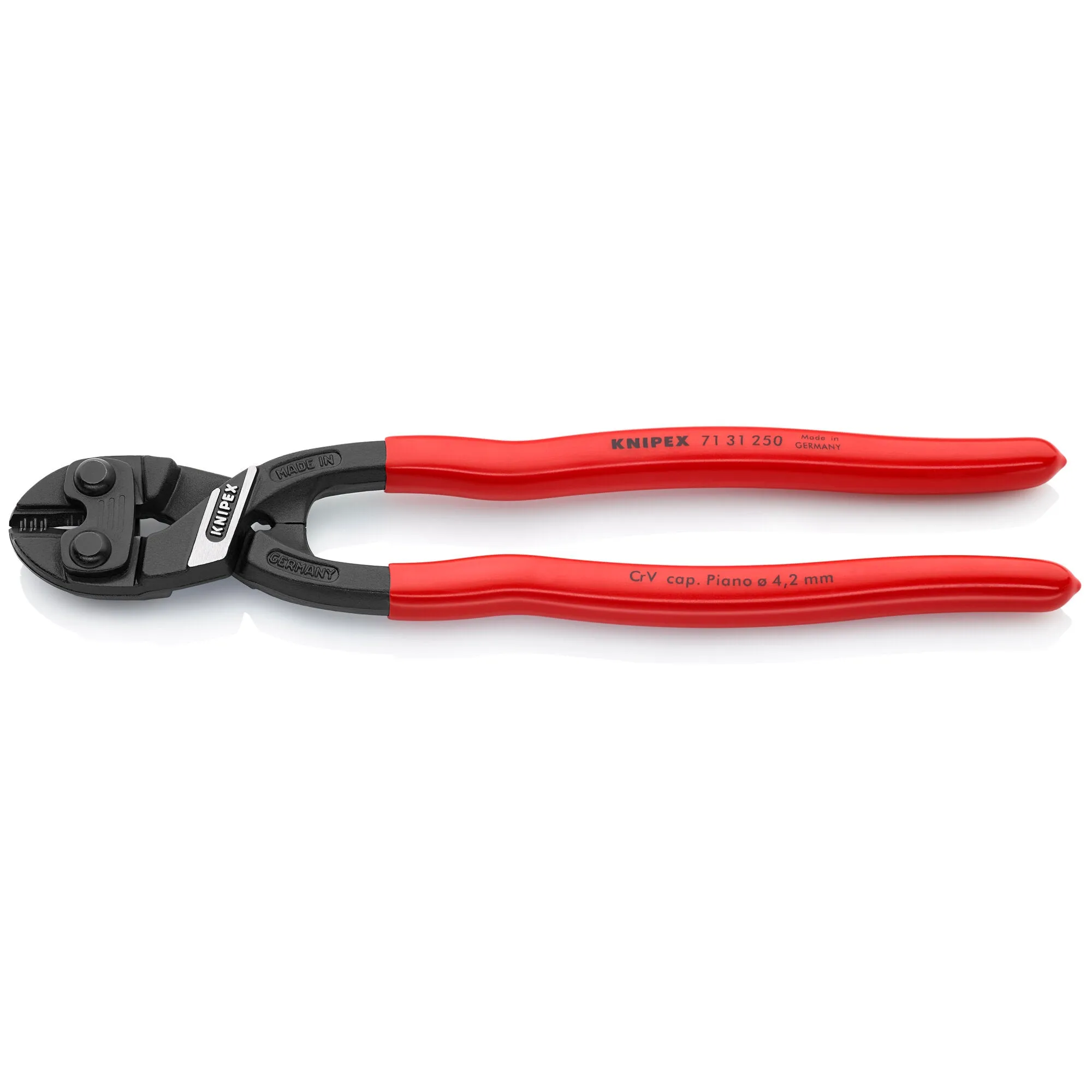 Knipex 71 31 250 10" CoBolt High Leverage XL Compact Bolt Cutters-Notched Blade