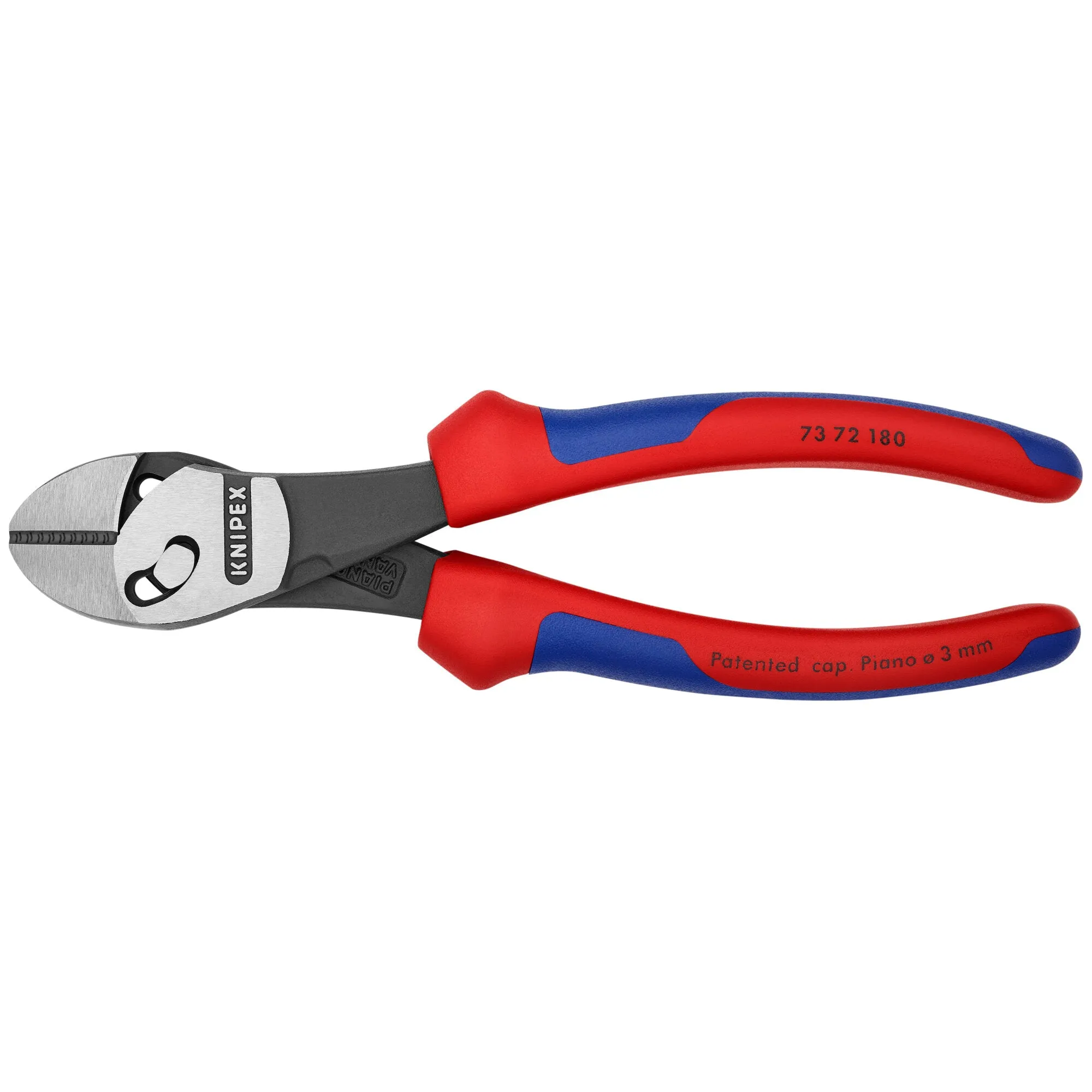 Knipex 73 72 180 BK 7 1/4" Twinforce Diagonal Super Cutters